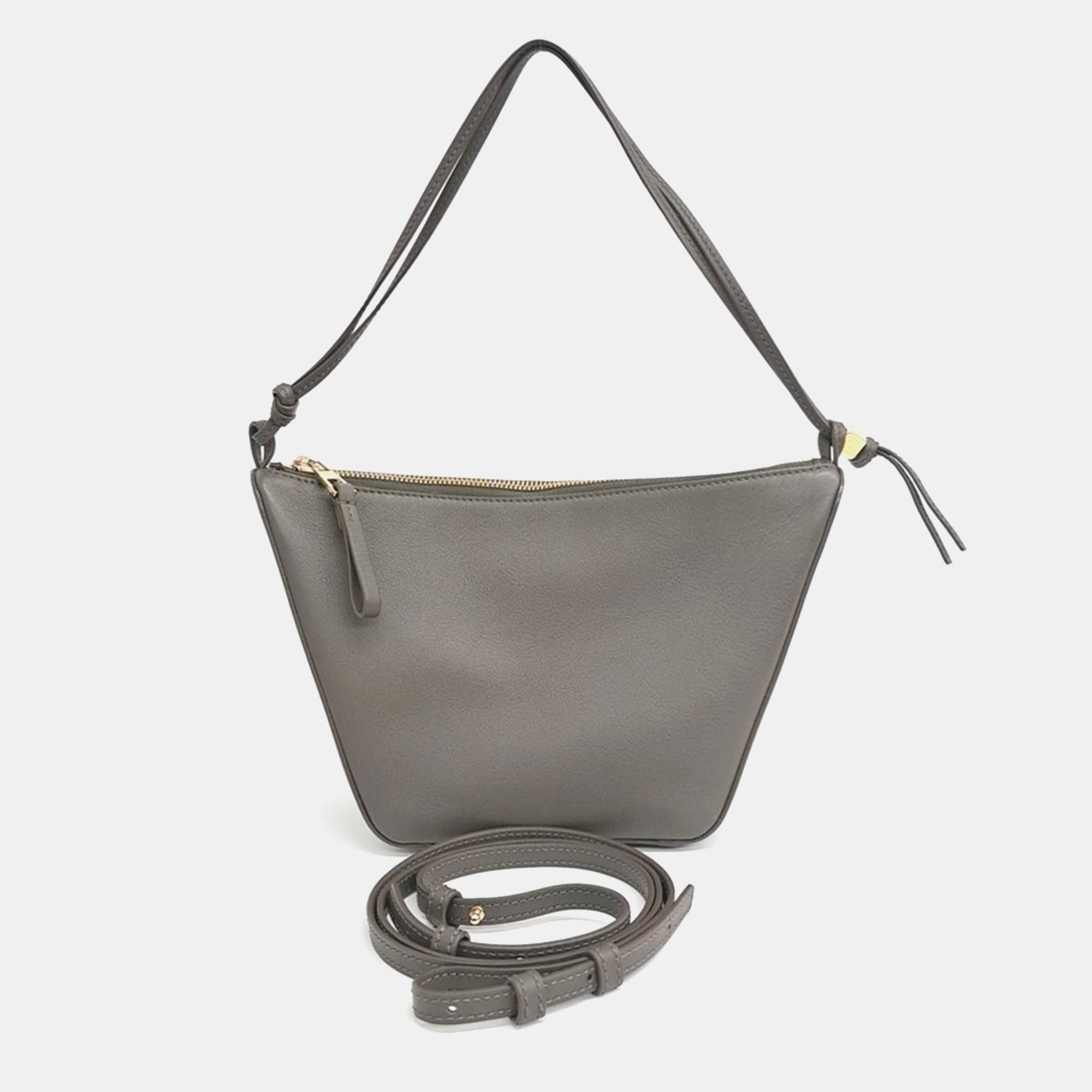 

Loewe Brown Leather Mini Hammock Hobo Bag