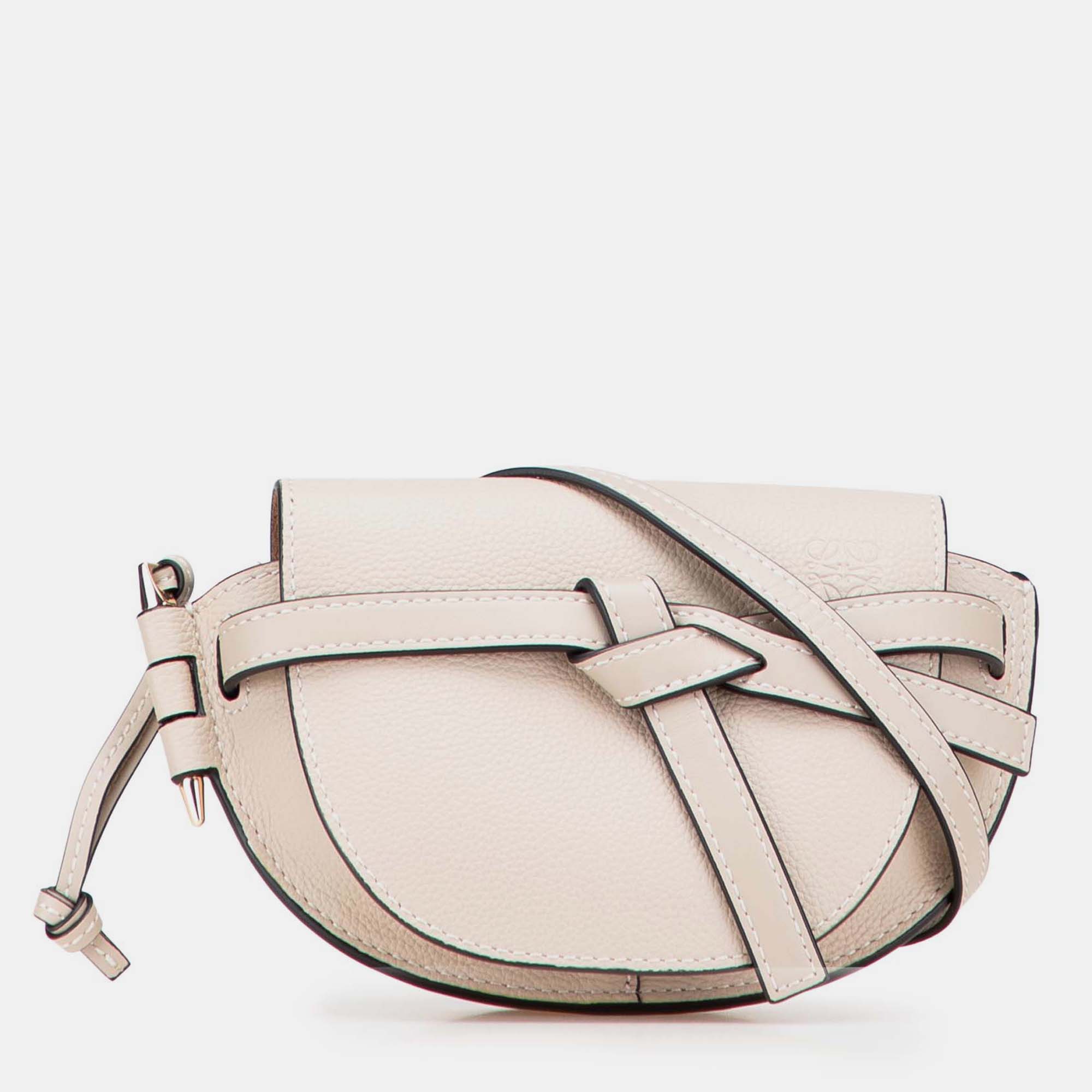 

Loewe Beige Mini Leather Gate Crossbody