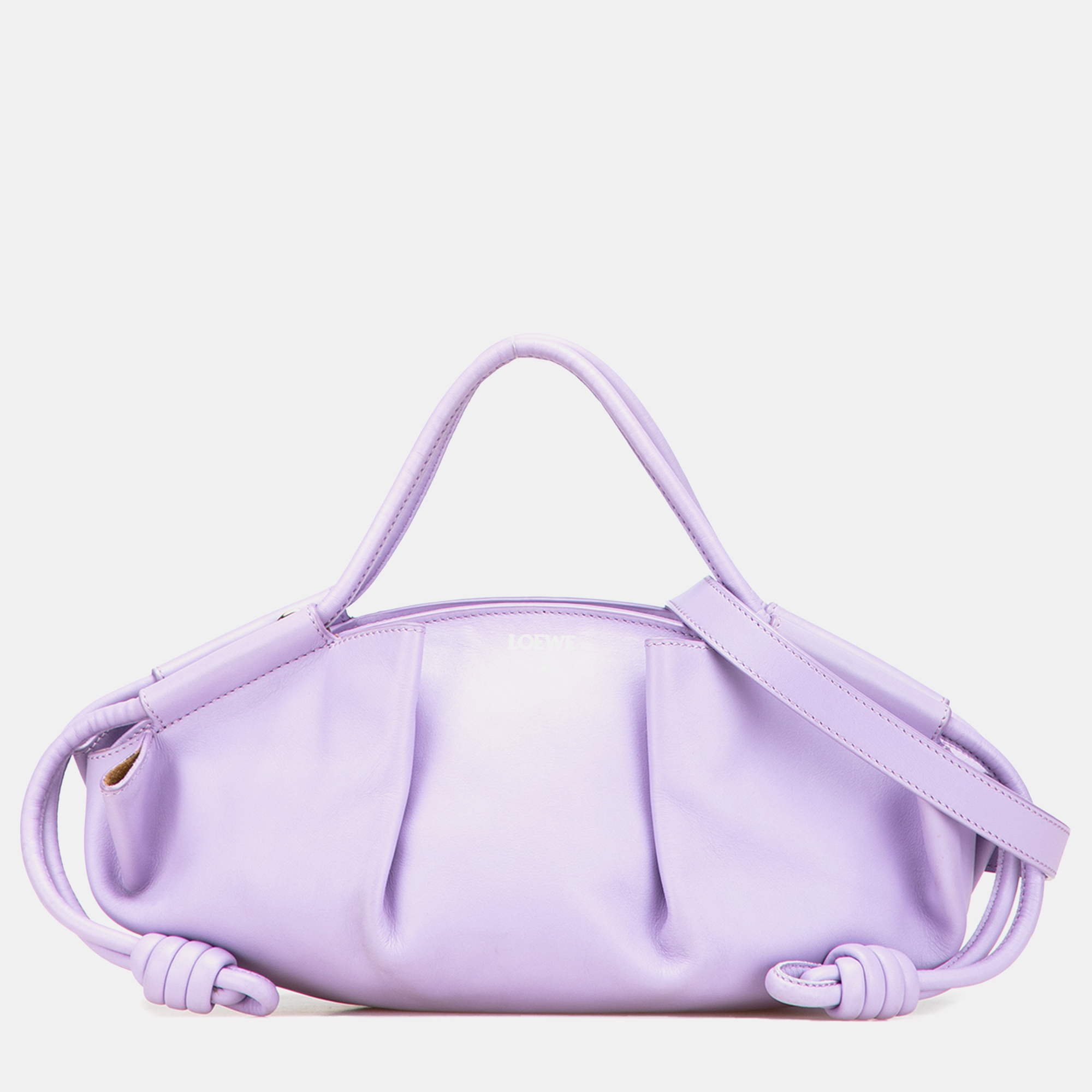 

Loewe Purple Small Shiny Calfskin Paseo Satchel