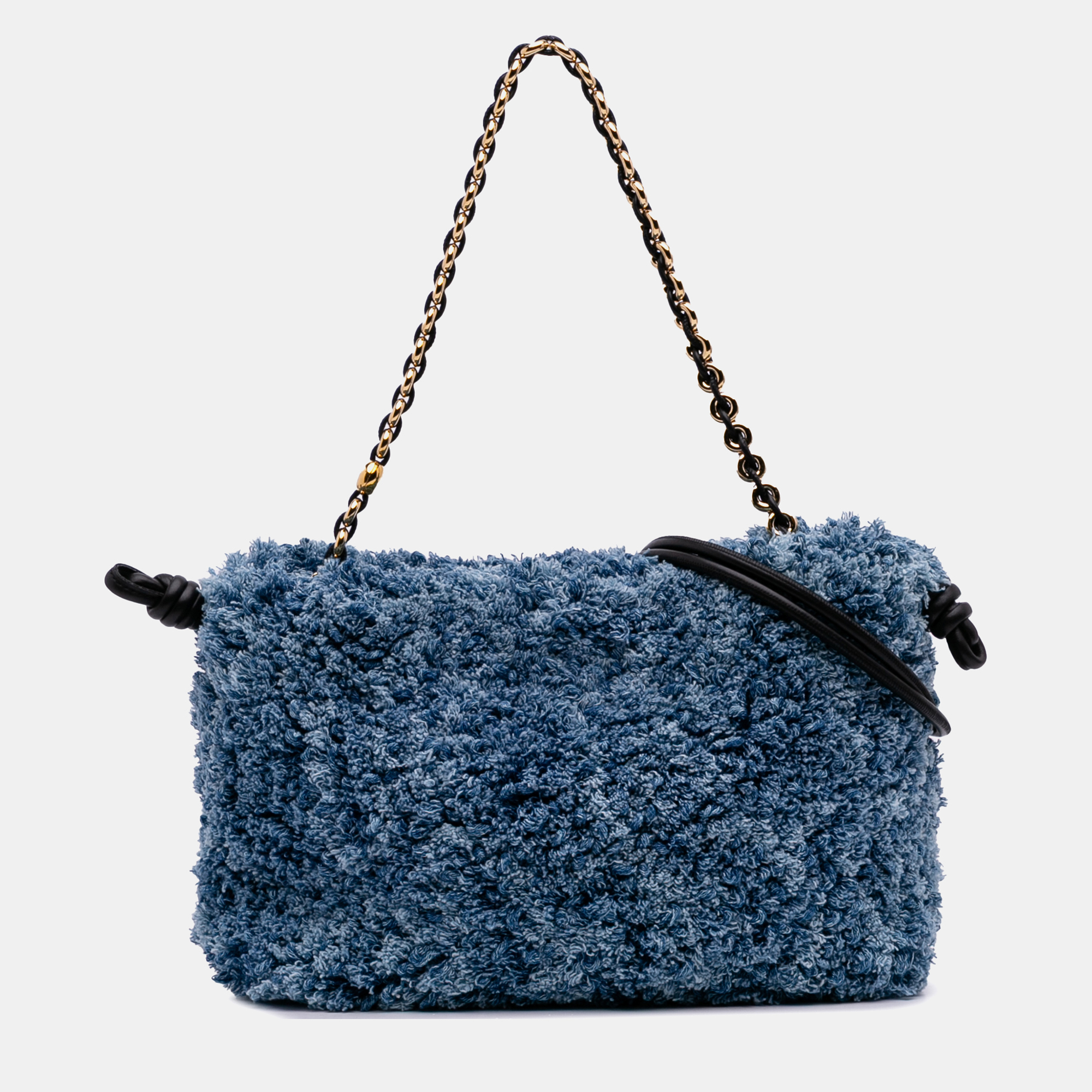 

Loewe Blue Medium Denim Flamenco Purse