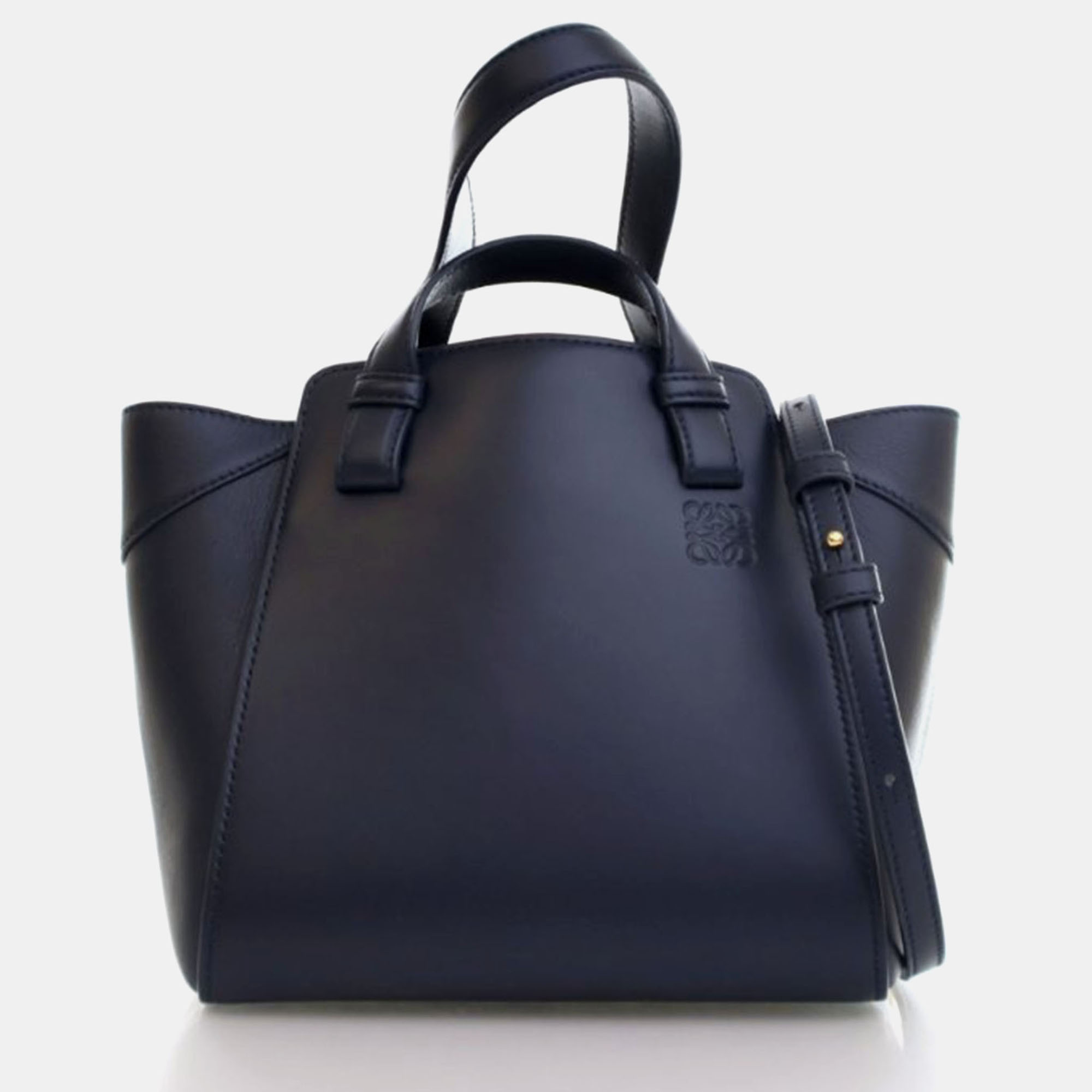 

Loewe Calfskin Nugget Hammock Bag, Navy blue