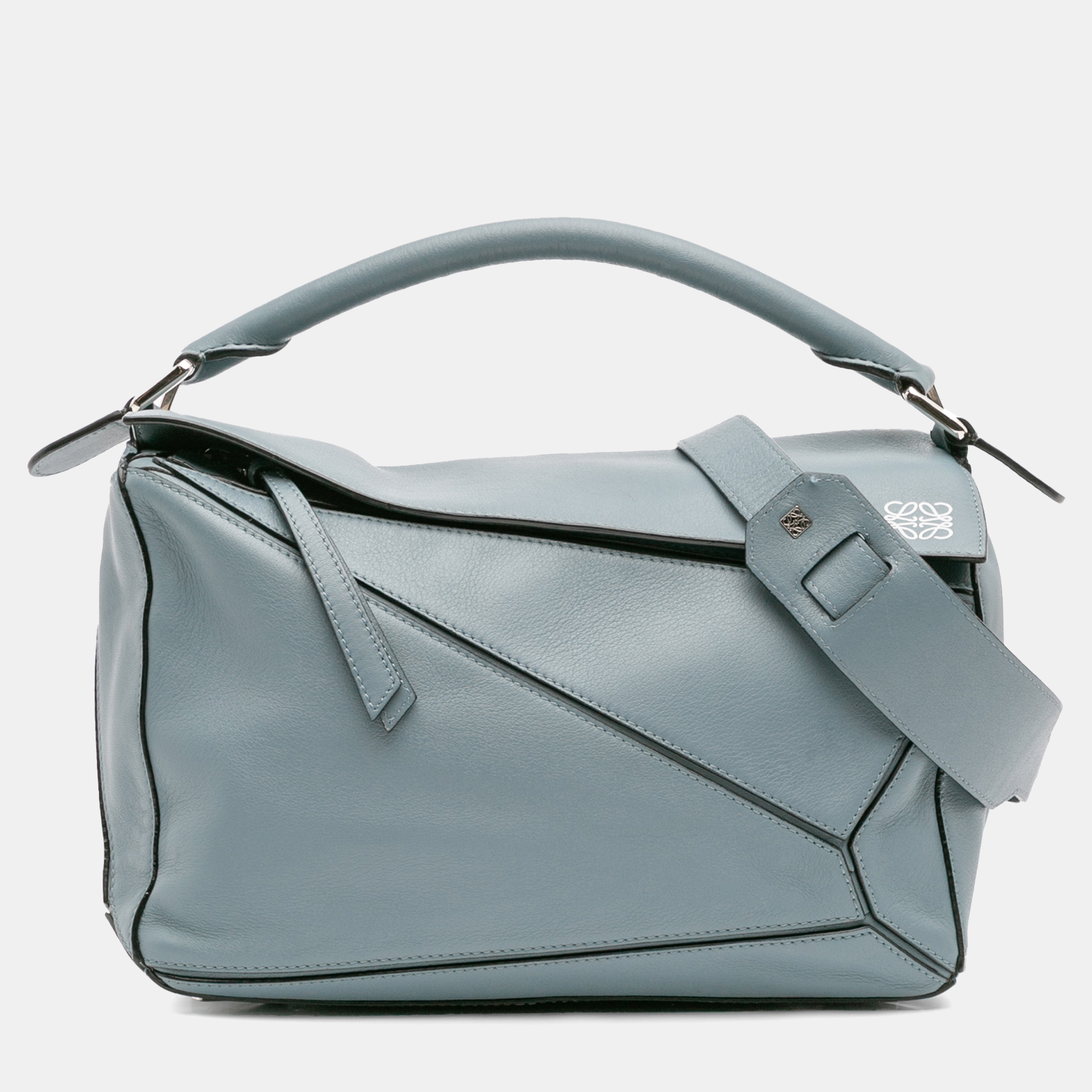 

Loewe Blue Medium Calfskin Puzzle Satchel