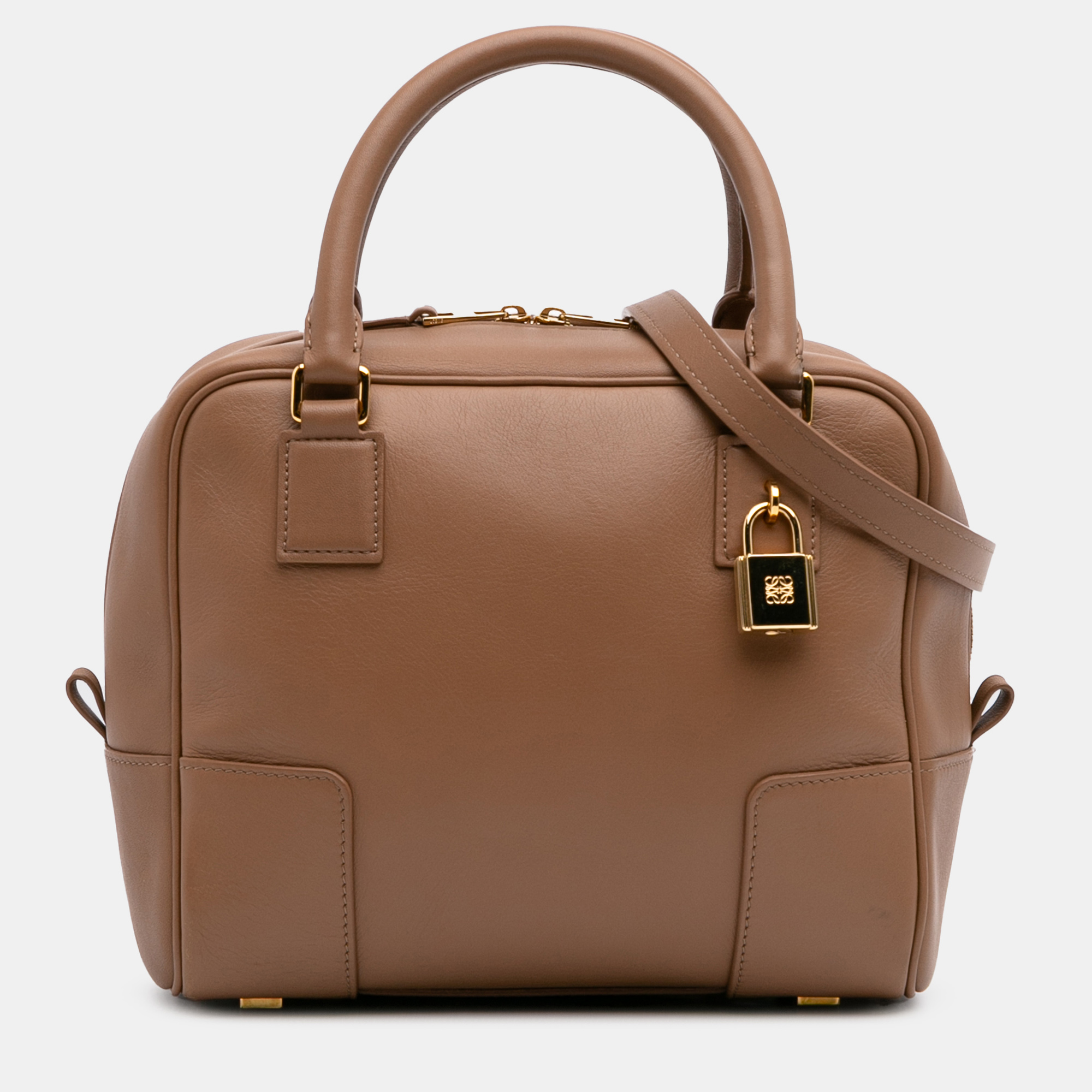 

Loewe Brown Leather Amazona Square 19