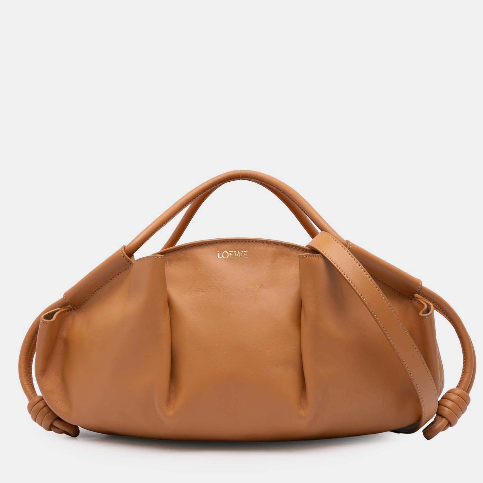 

Loewe Brown Small Leather Paseo Satchel