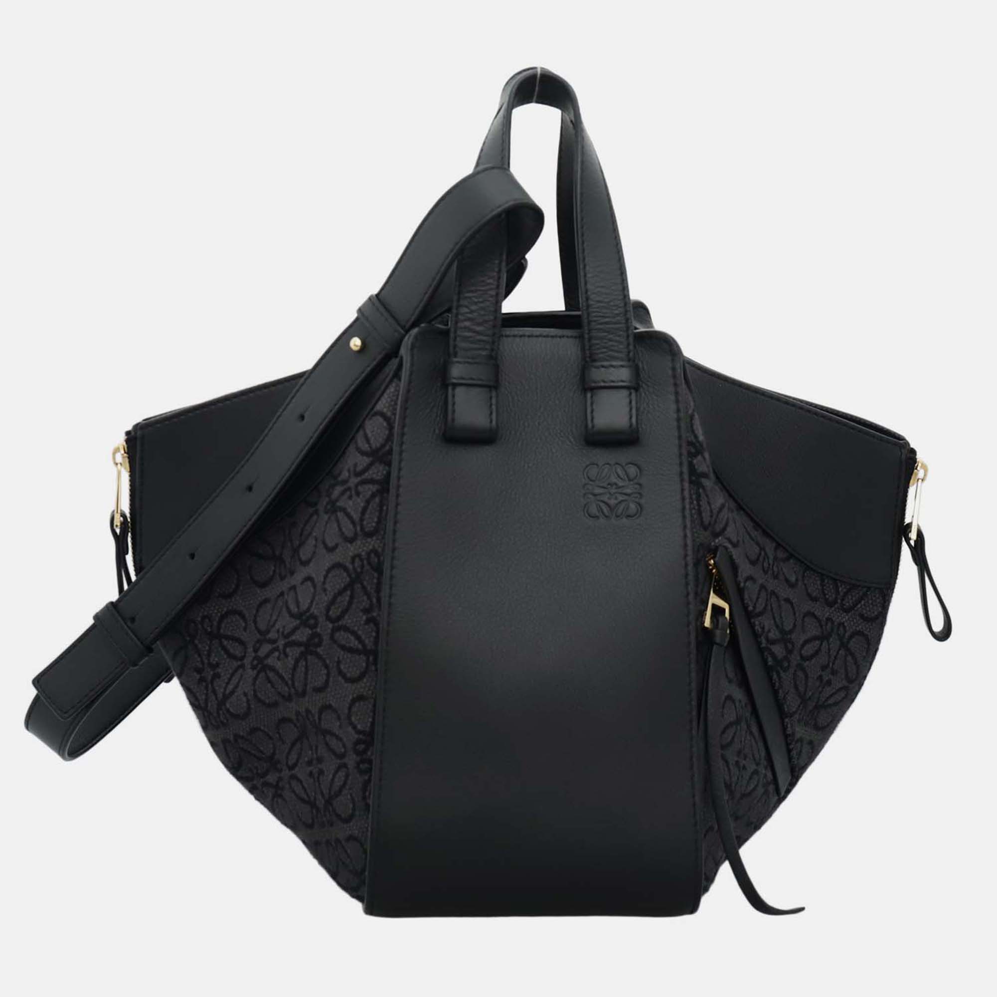 

Loewe Small Anagram Hammock Bag, Black