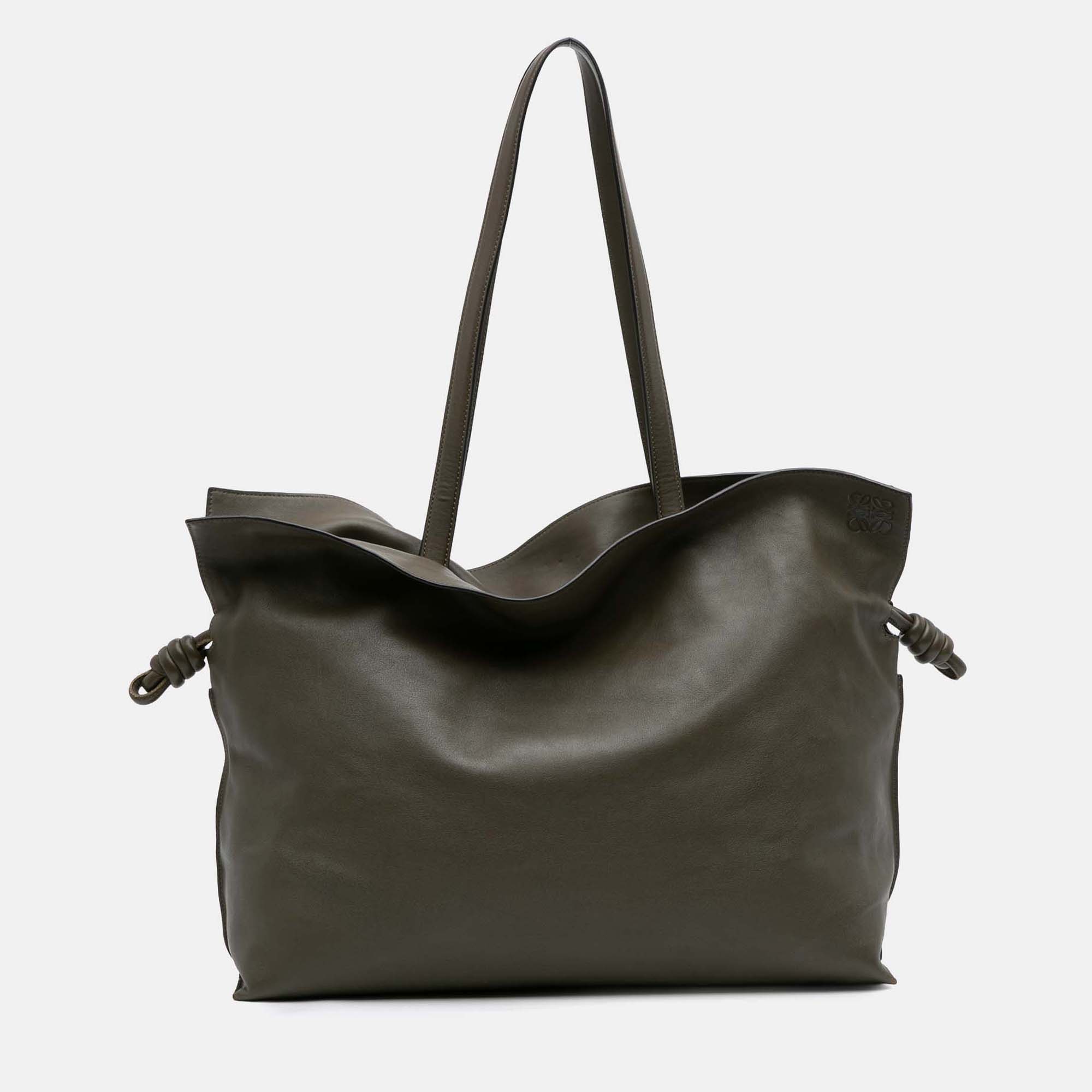 

Loewe Brown  Calfskin Flamenco Knot Tote