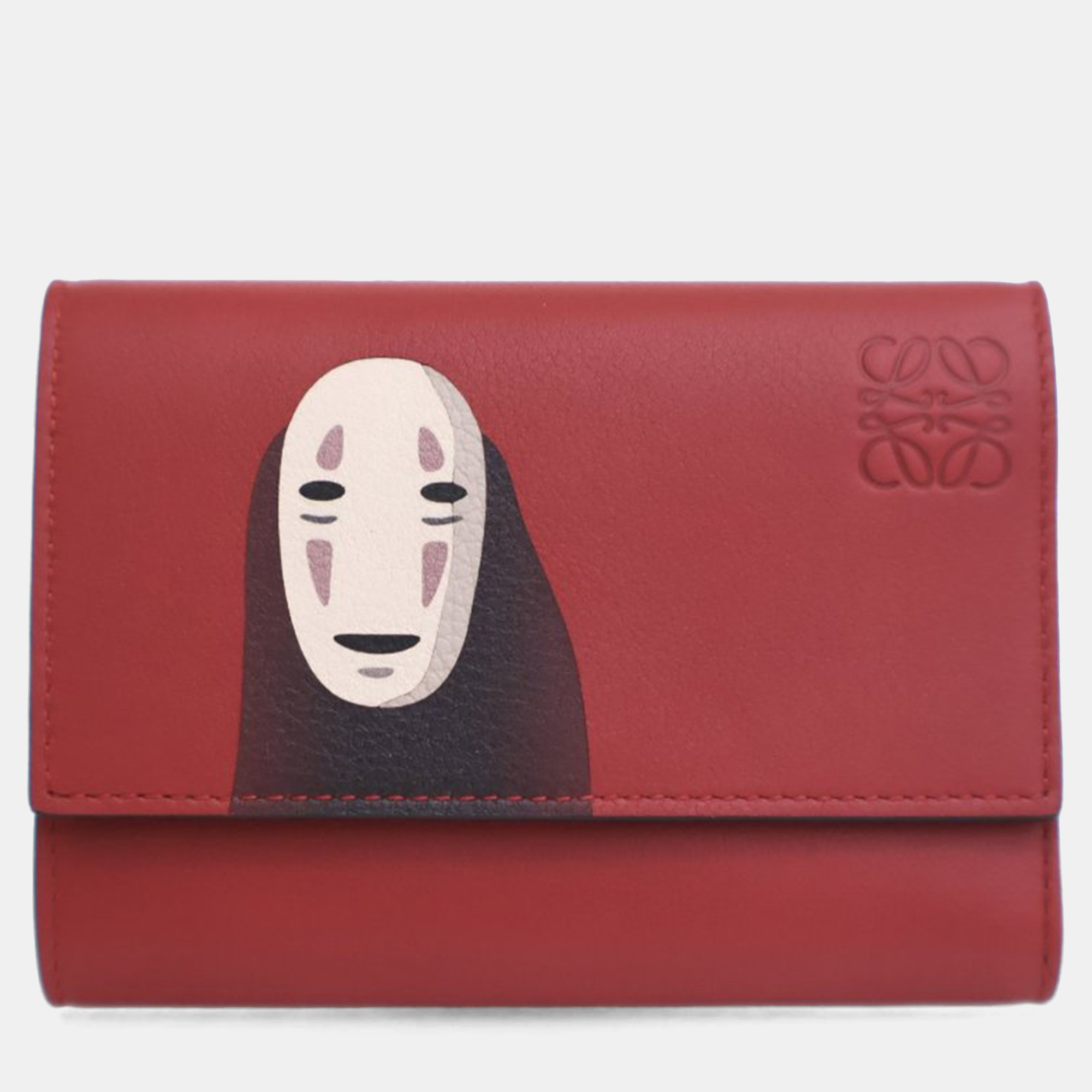 

Loewe Small Black/Red Calfskin Kaonashi Wallet