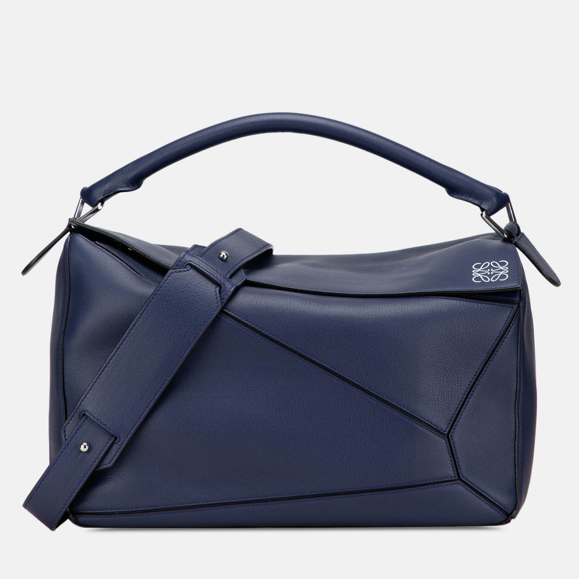

Loewe Blue Large Calfskin Puzzle Satchel