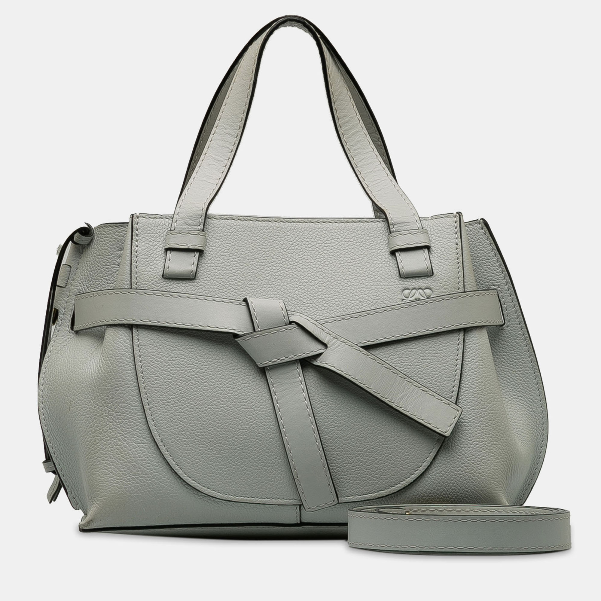

Loewe Grey Mini Gate Top Handle Satchel