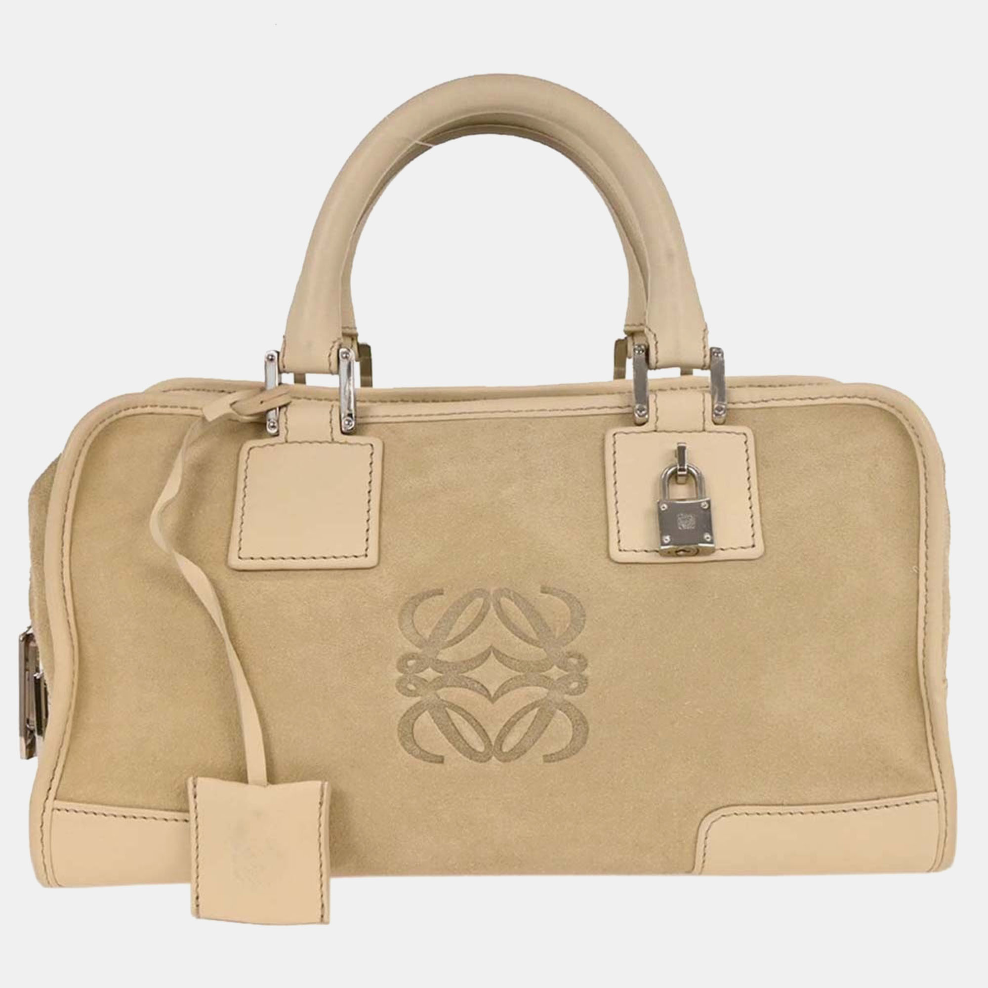 

Loewe Beige Suede Amazona 28 Handbag