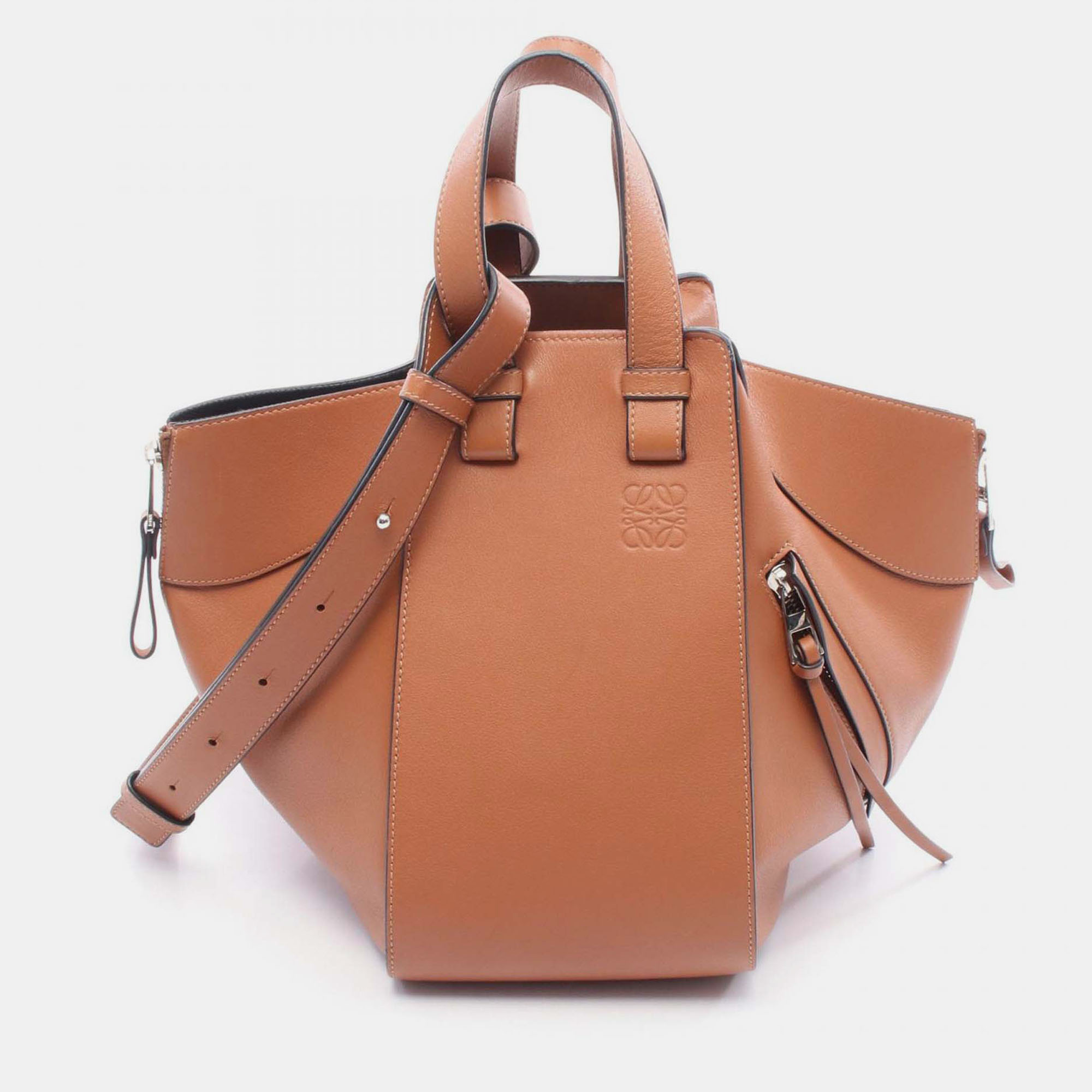 

Loewe Brown Small Leather Hammock Bag