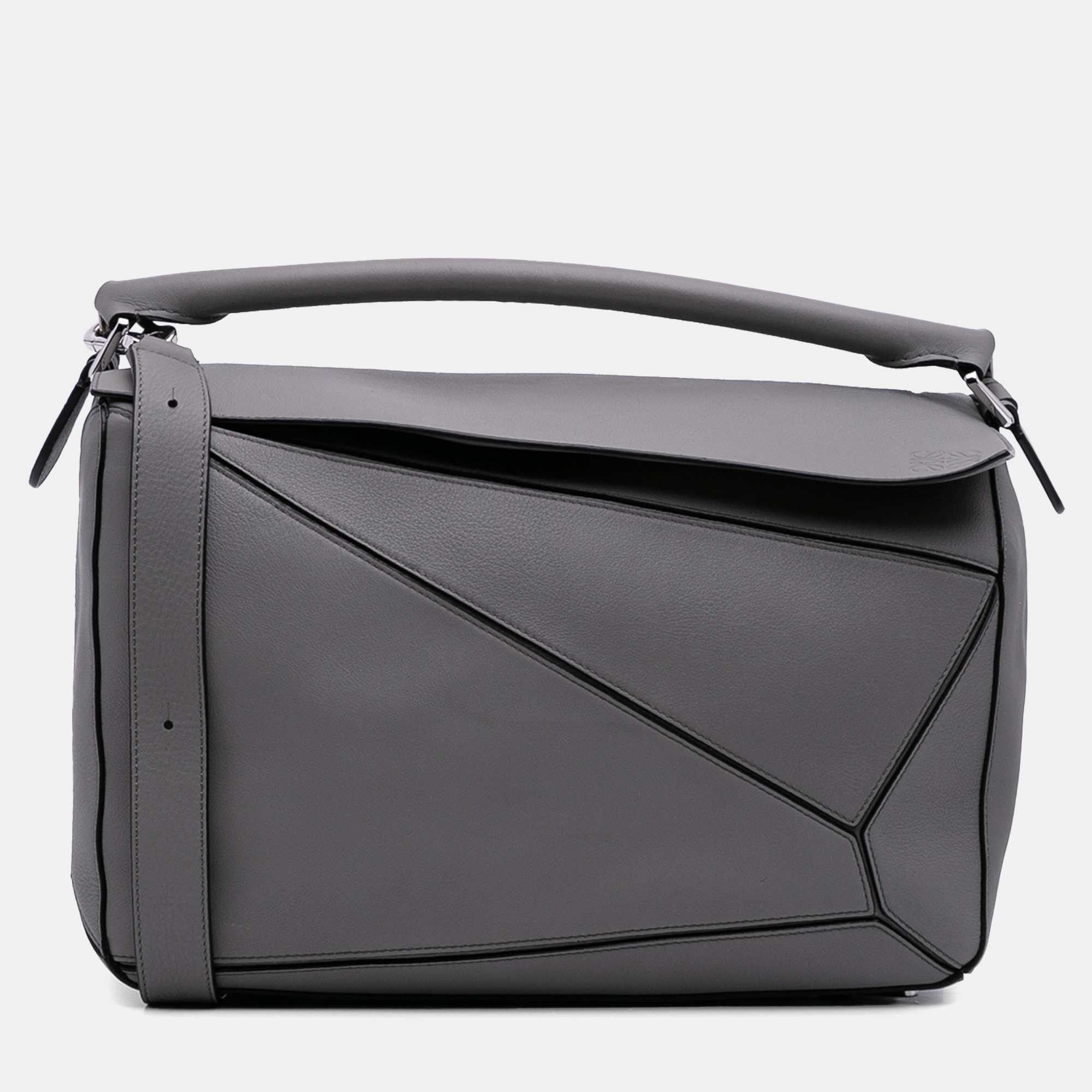 

Loewe Grey Large Calfskin Puzzle Satchel
