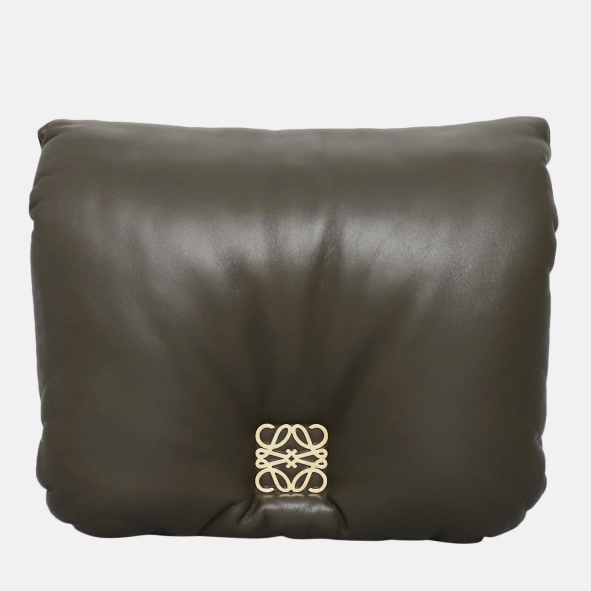 Pre-owned Loewe Puffer Goya Bag In Green