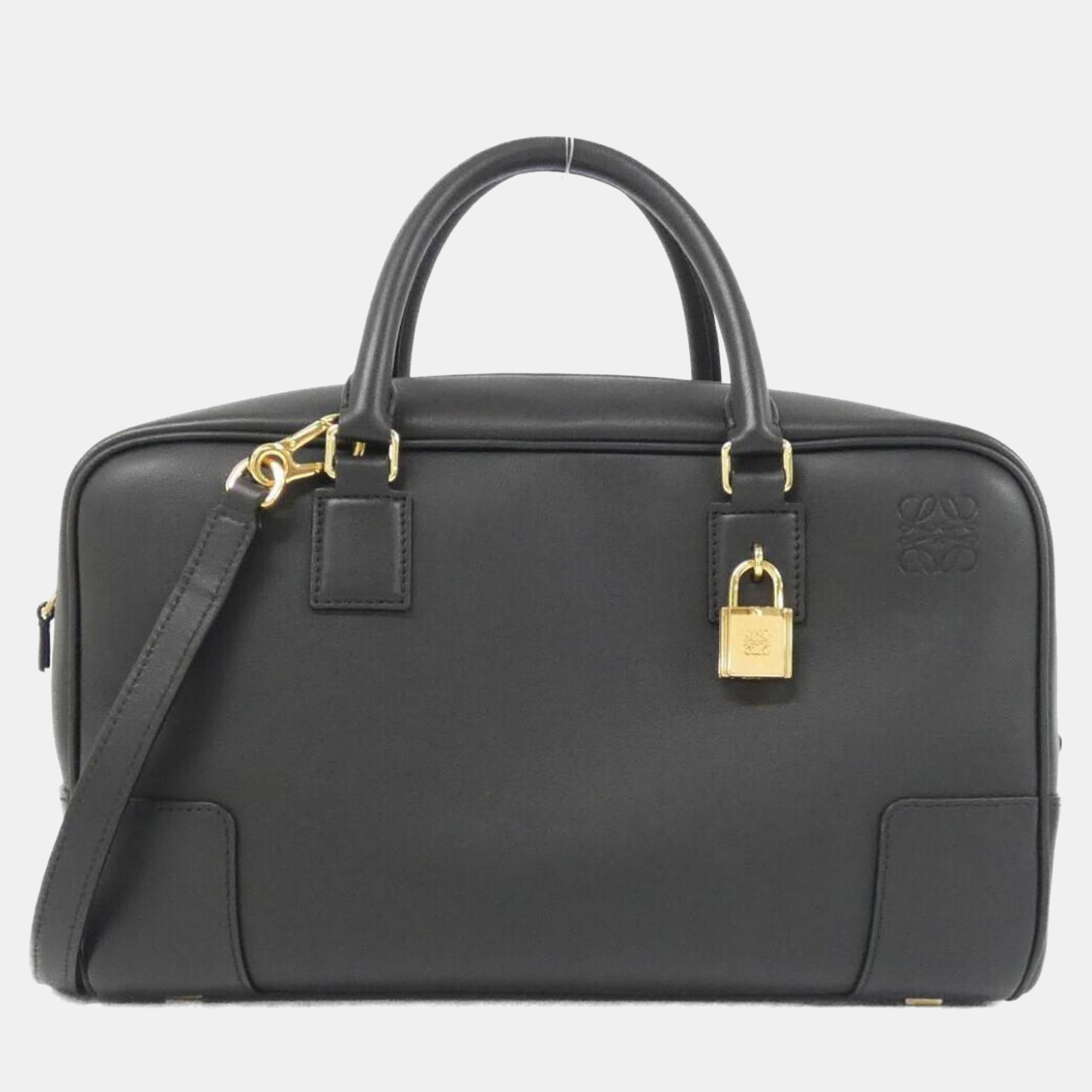 

Loewe Amazona Black Leather Handbag 28
