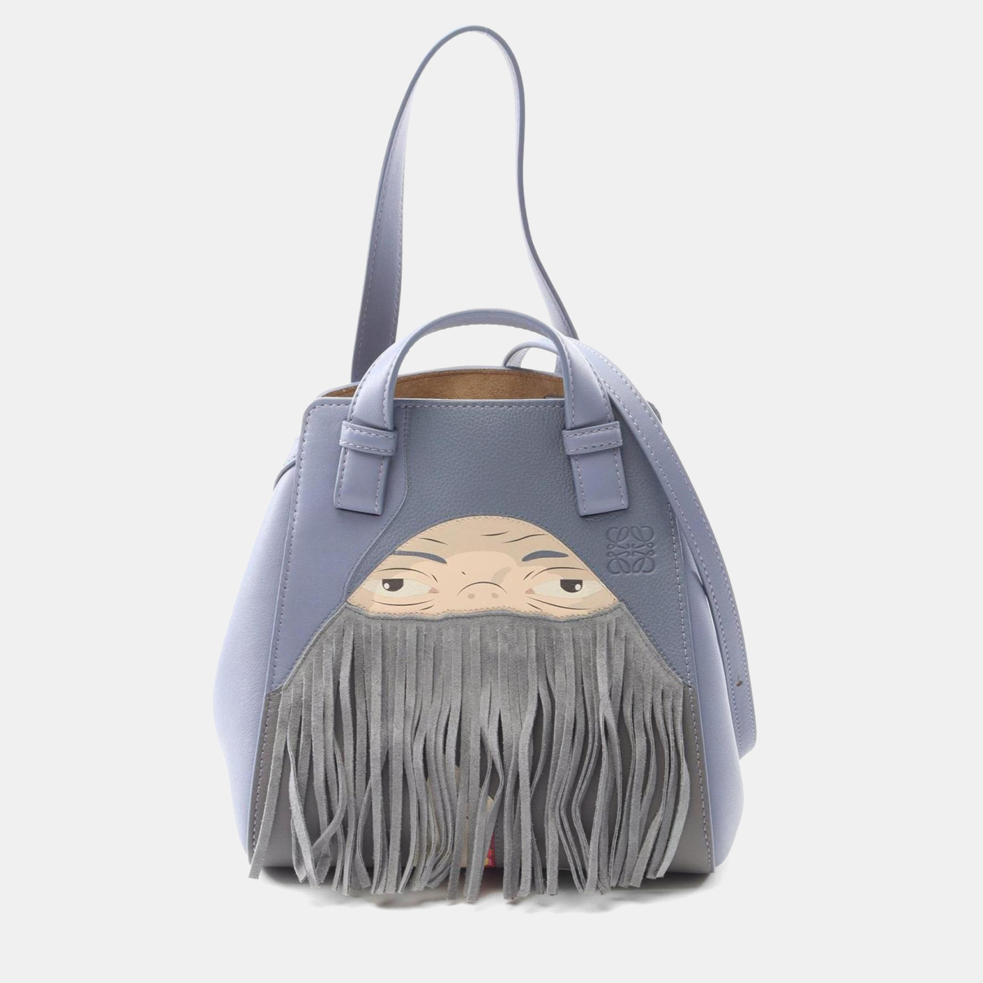 

Loewe X Howl'S Moving Castle Hammock Nugget Handbag Leather Blue