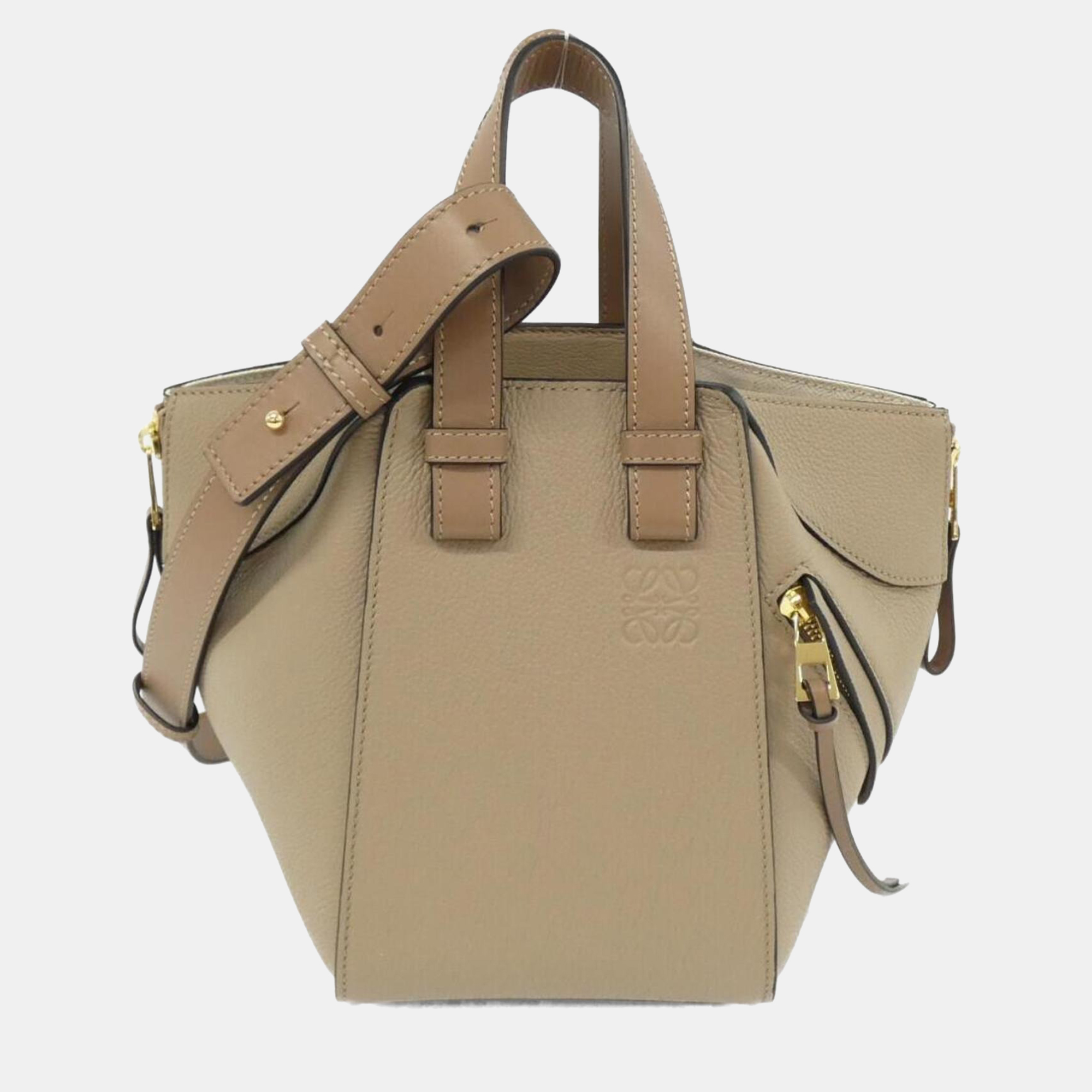 

Loewe Hammock Compact Shoulder Bag, Beige