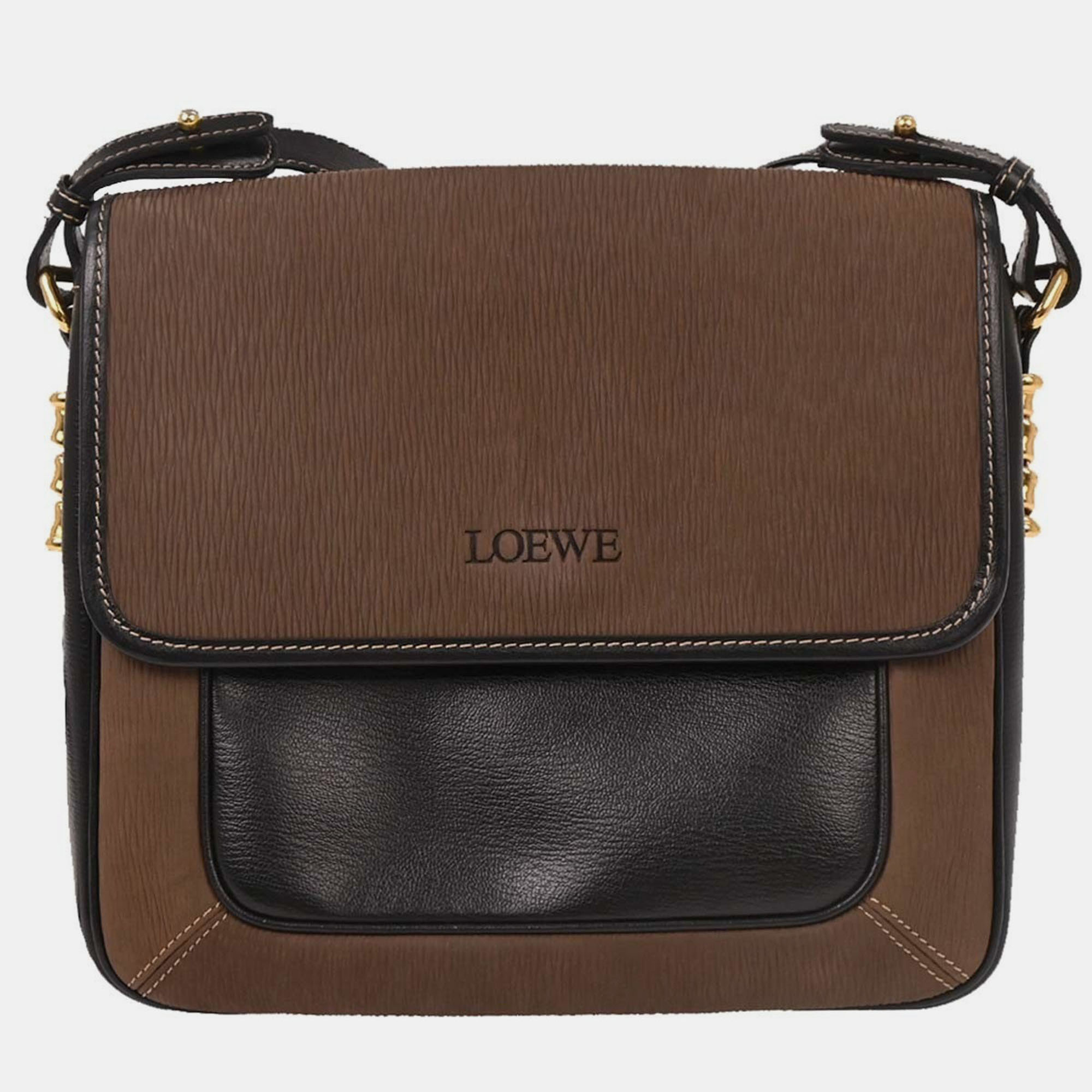 

Loewe Brown Leather Belasquez Shoulder Bag