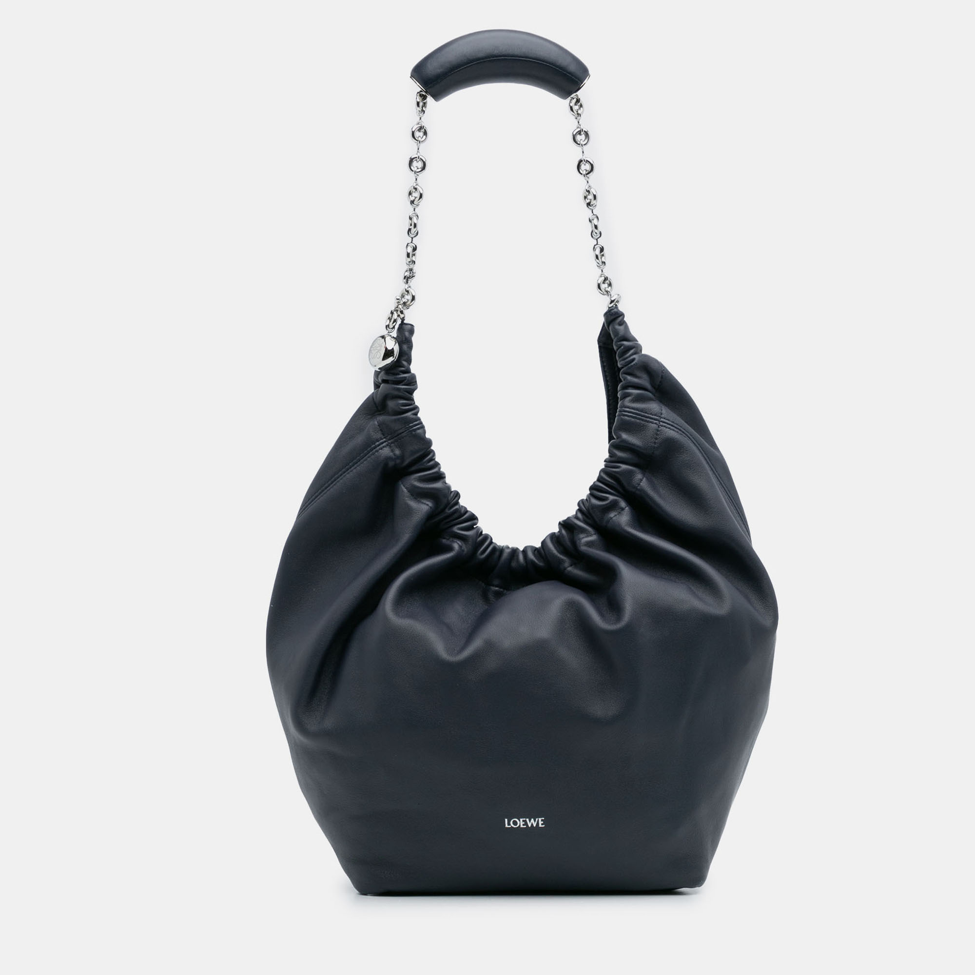 

Loewe Navy Blue Small Mellow Nappa Lambskin Squeeze Bag