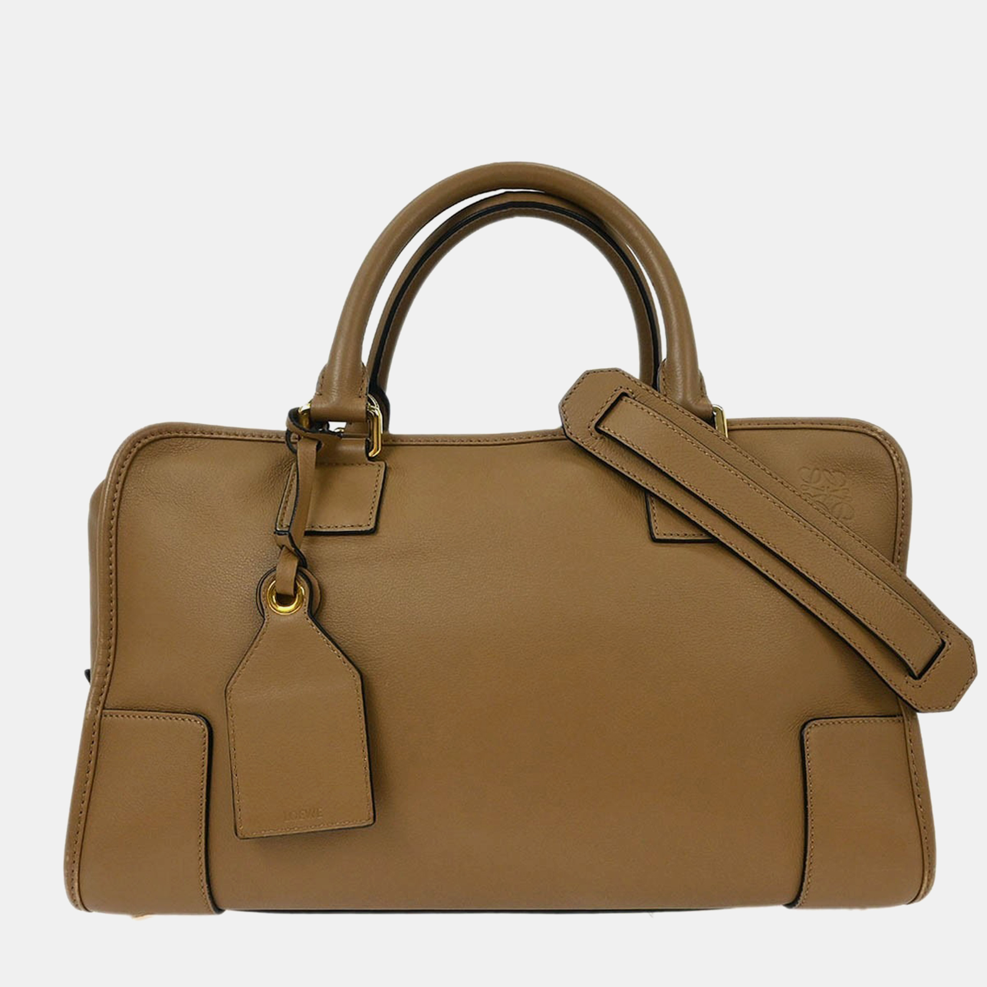 

Loewe Brown Leather Amazona 36 2way Handbag