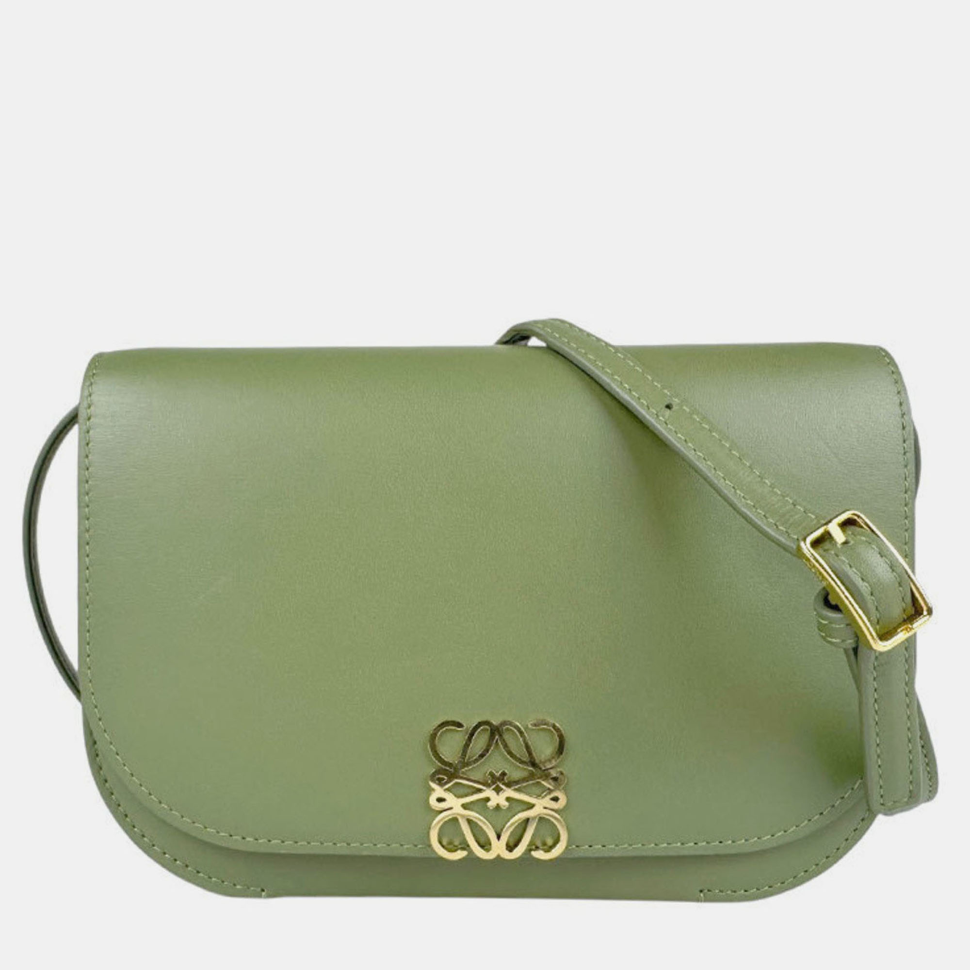

Loewe Shoulder Bag Goya Small Leather Khaki Gold, Green
