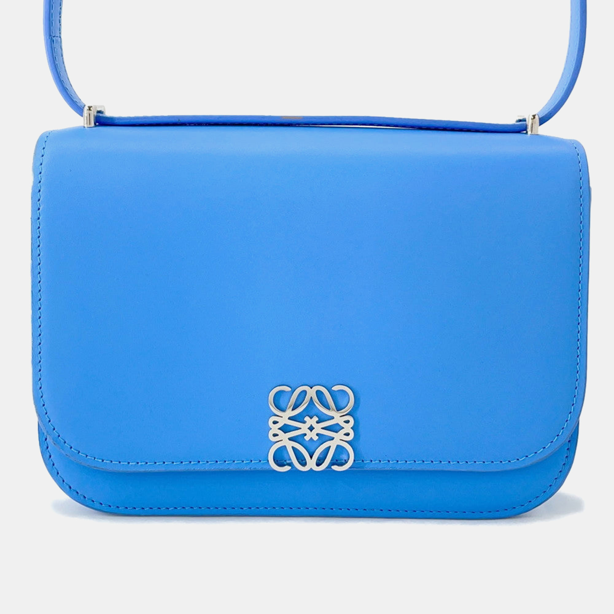 

Loewe Goya Shoulder Bag Light Blue Leather