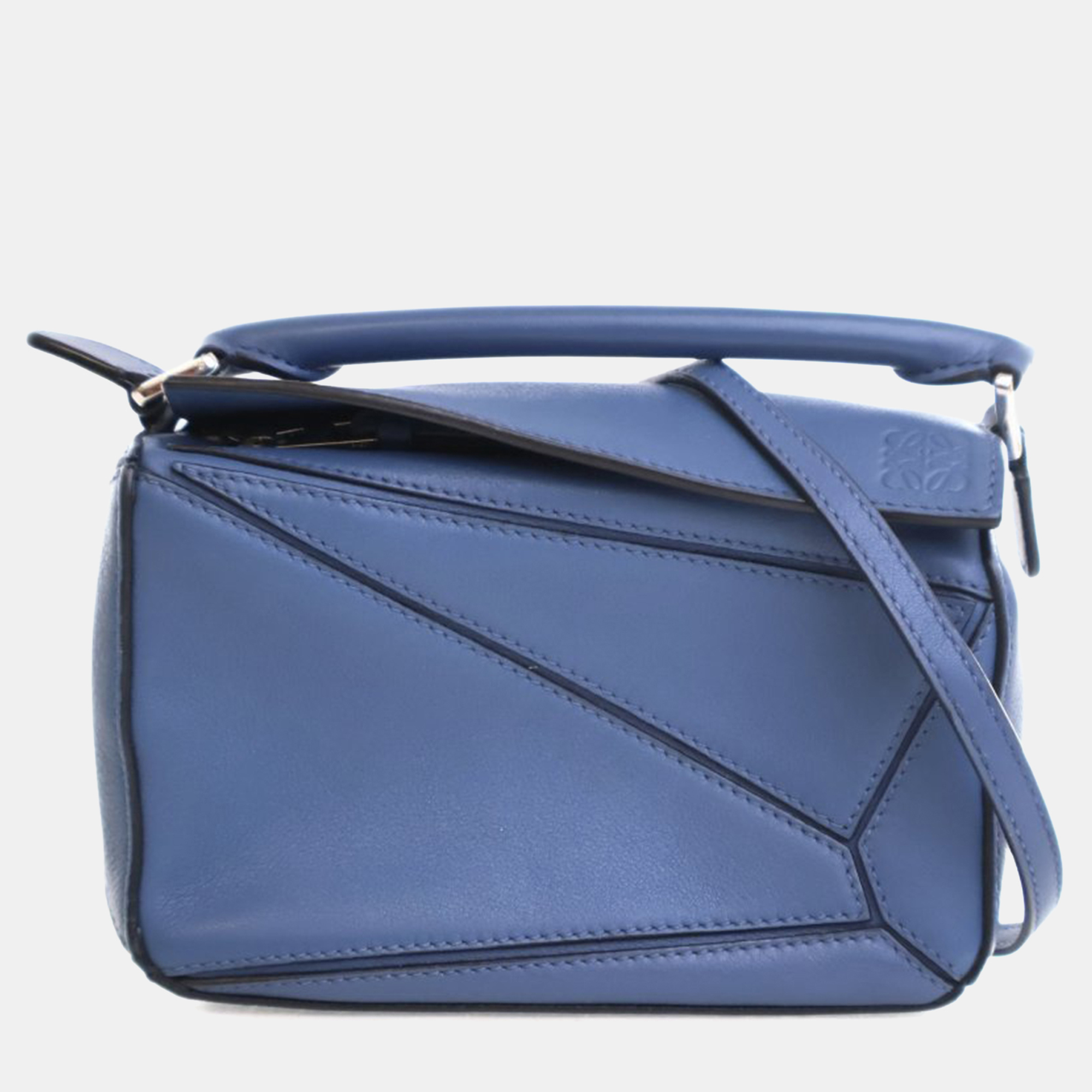 

Loewe Mini Calfskin Puzzle, Blue