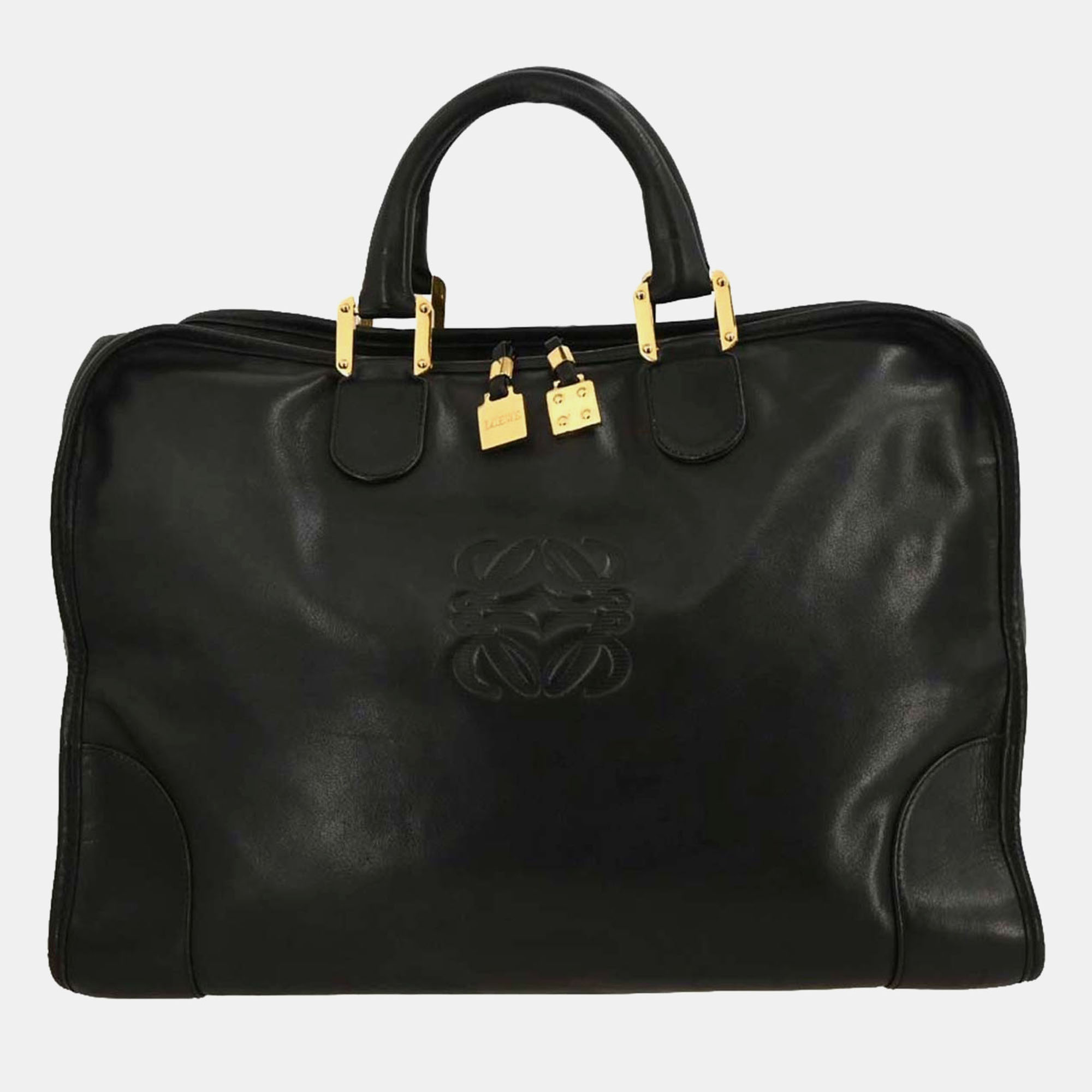 

Loewe Black Leather Amazona 40 Handbag