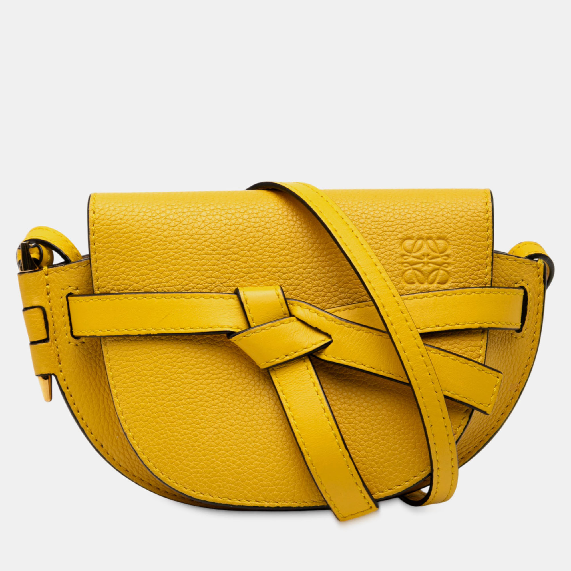 

Loewe Yellow Mini Leather Gate Crossbody