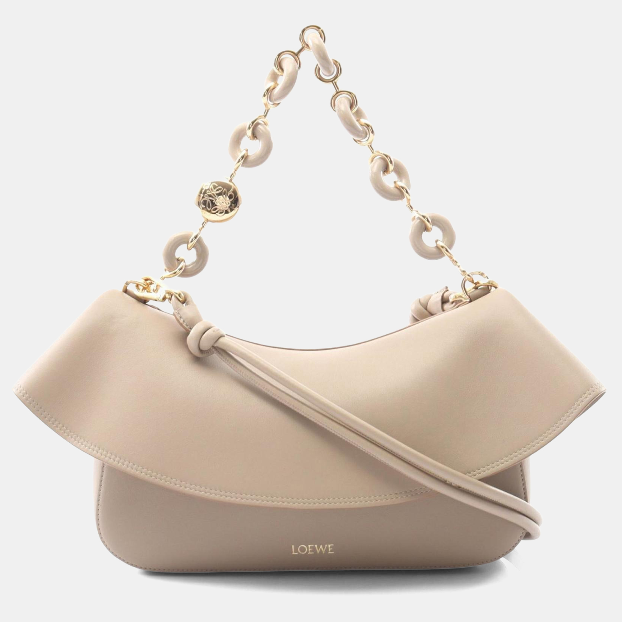 

Loewe Ola Medium Handbag Leather Beige