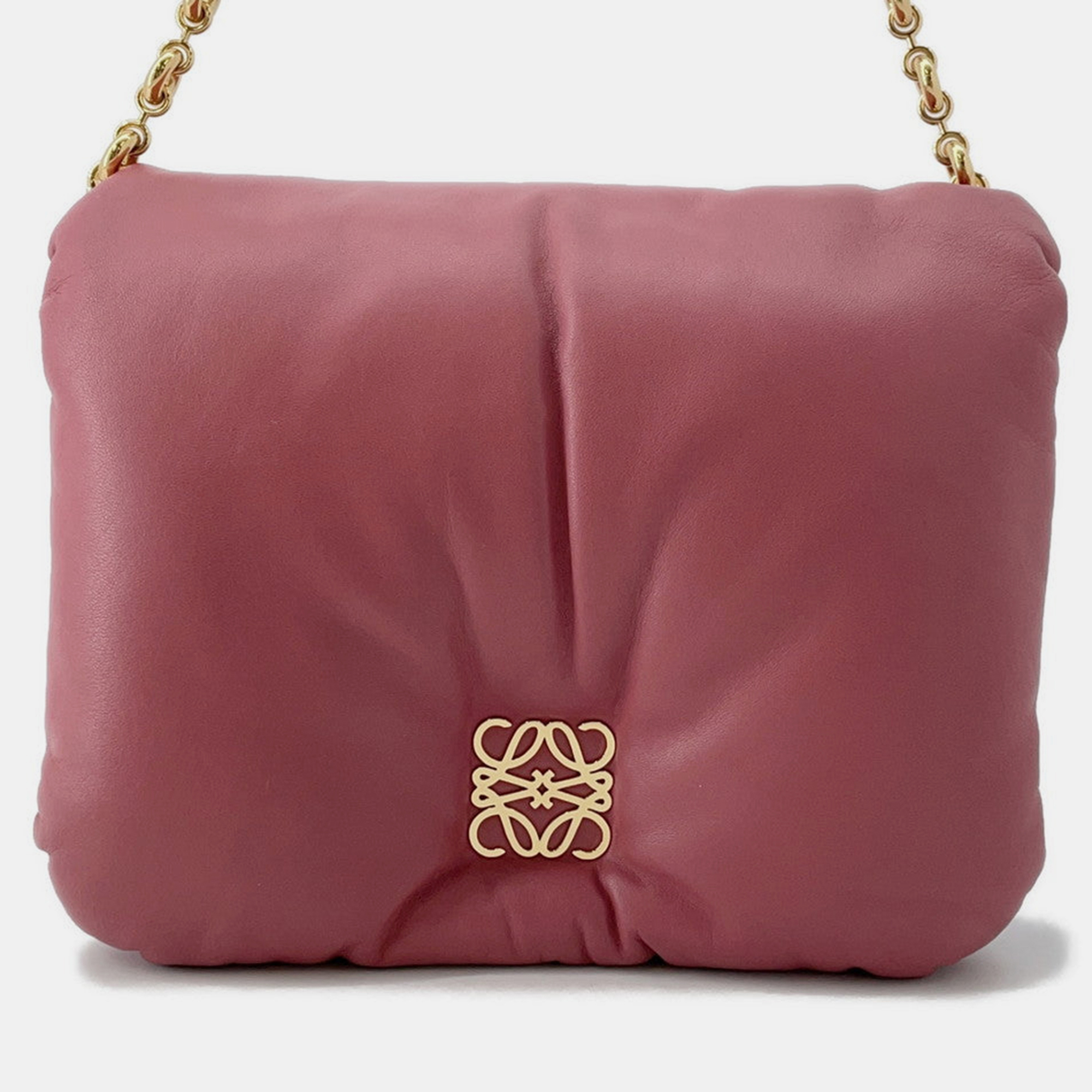 

Loewe Puffer Goya Shoulder Bag Pink Lambskin