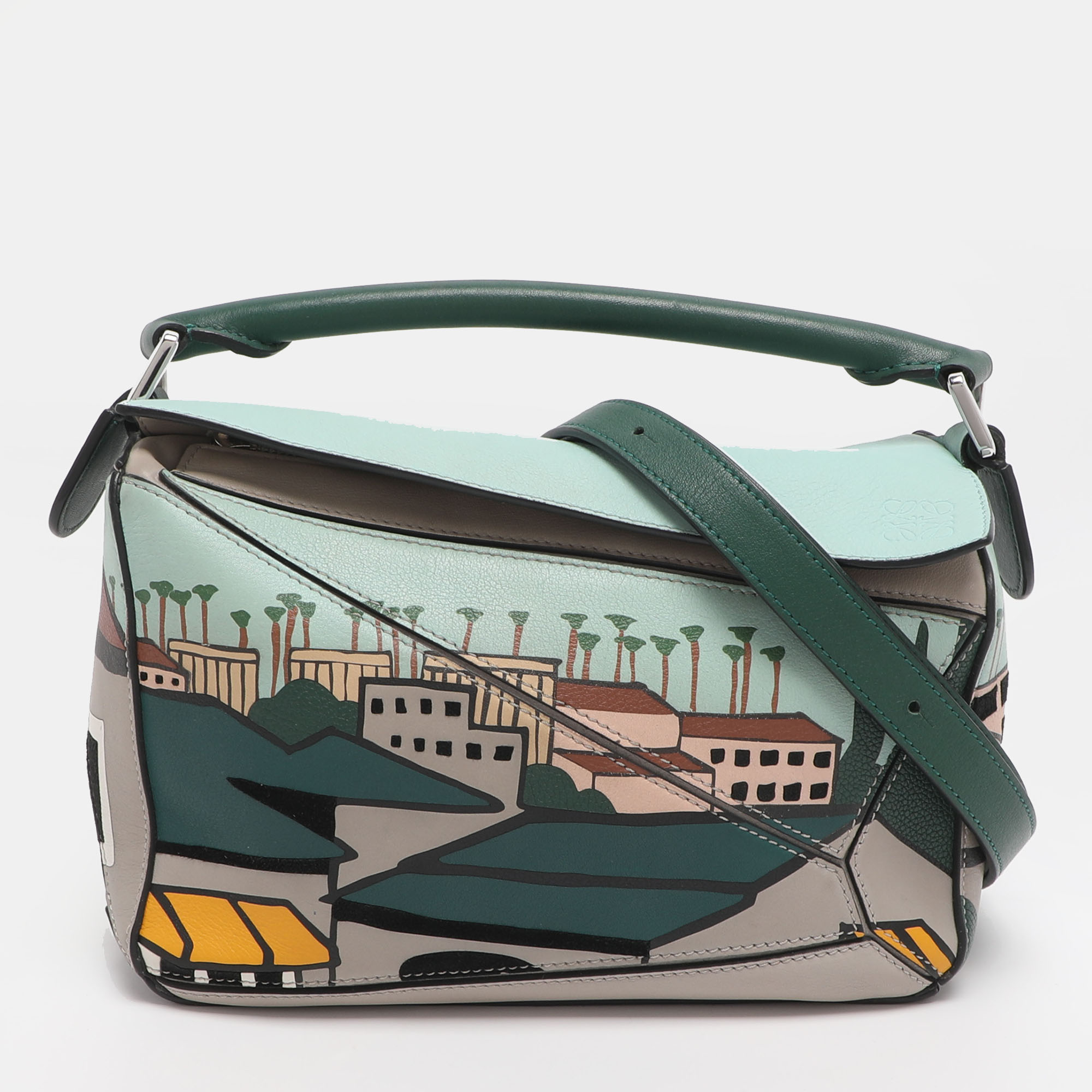 

Loewe Puzzle 10 Ken Price Re-edition Multicolor Leather Shoulder Bag