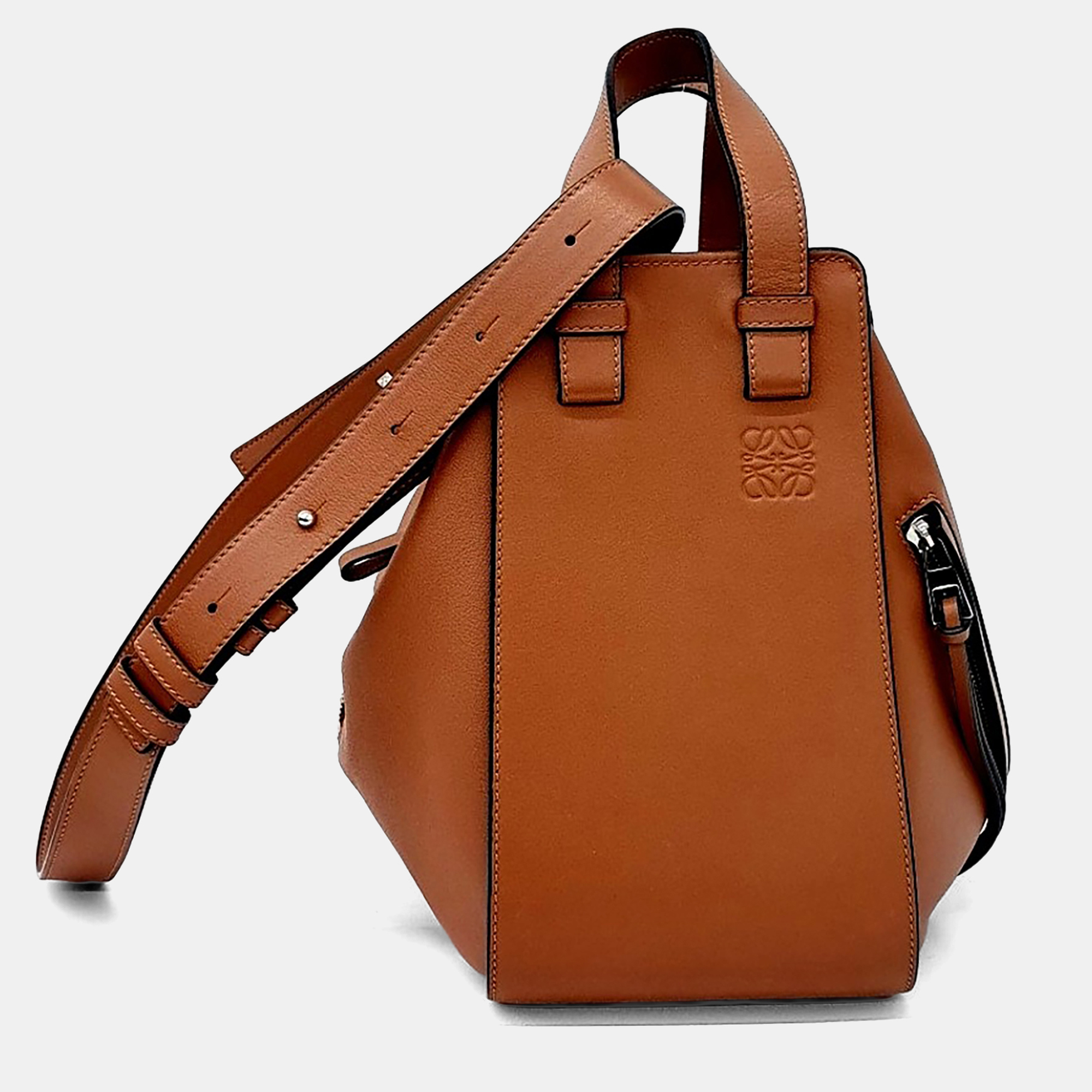 

Loewe Brown Leather Hammock Bag Small