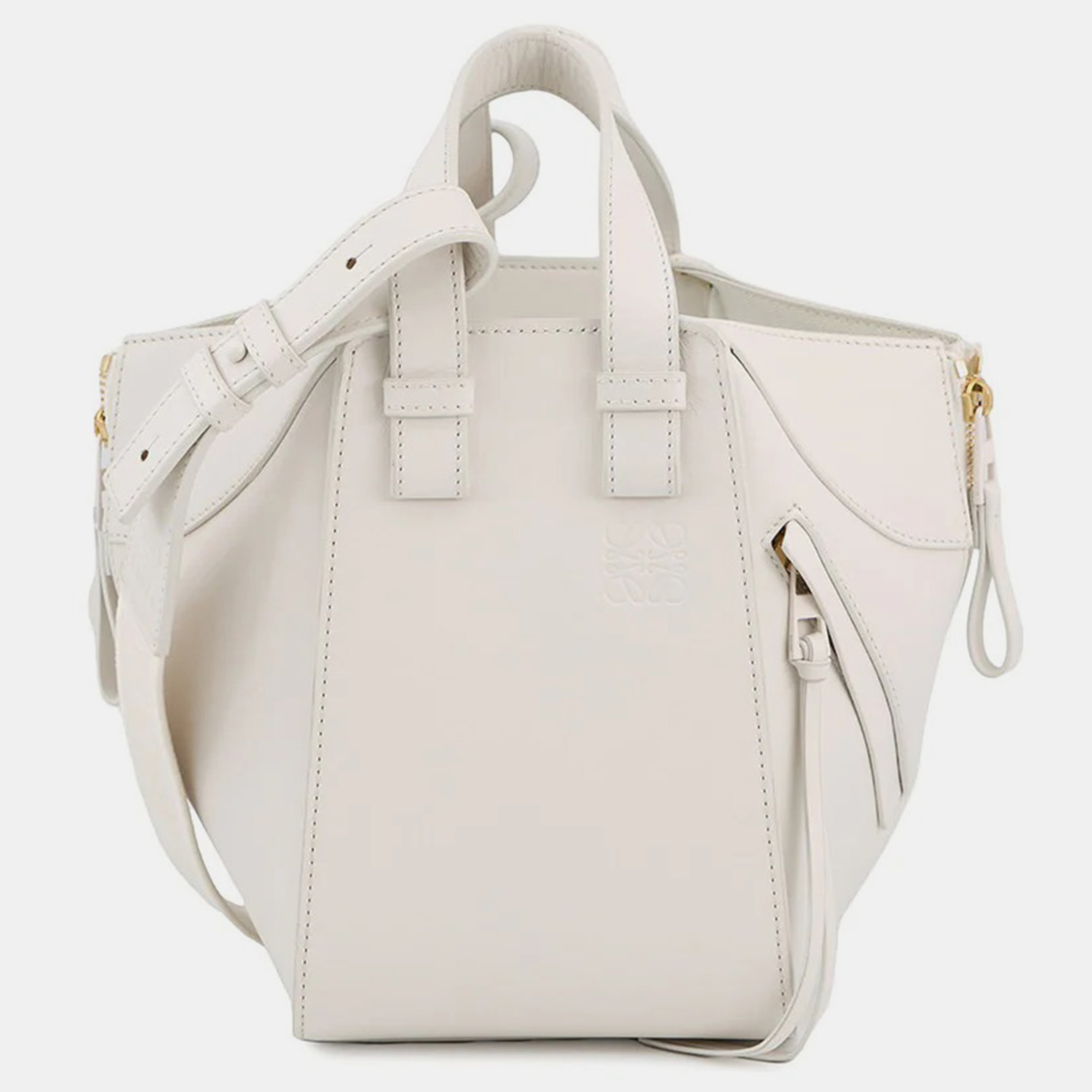 

Loewe Hammock Compact White Glaze Satin Calf Leather