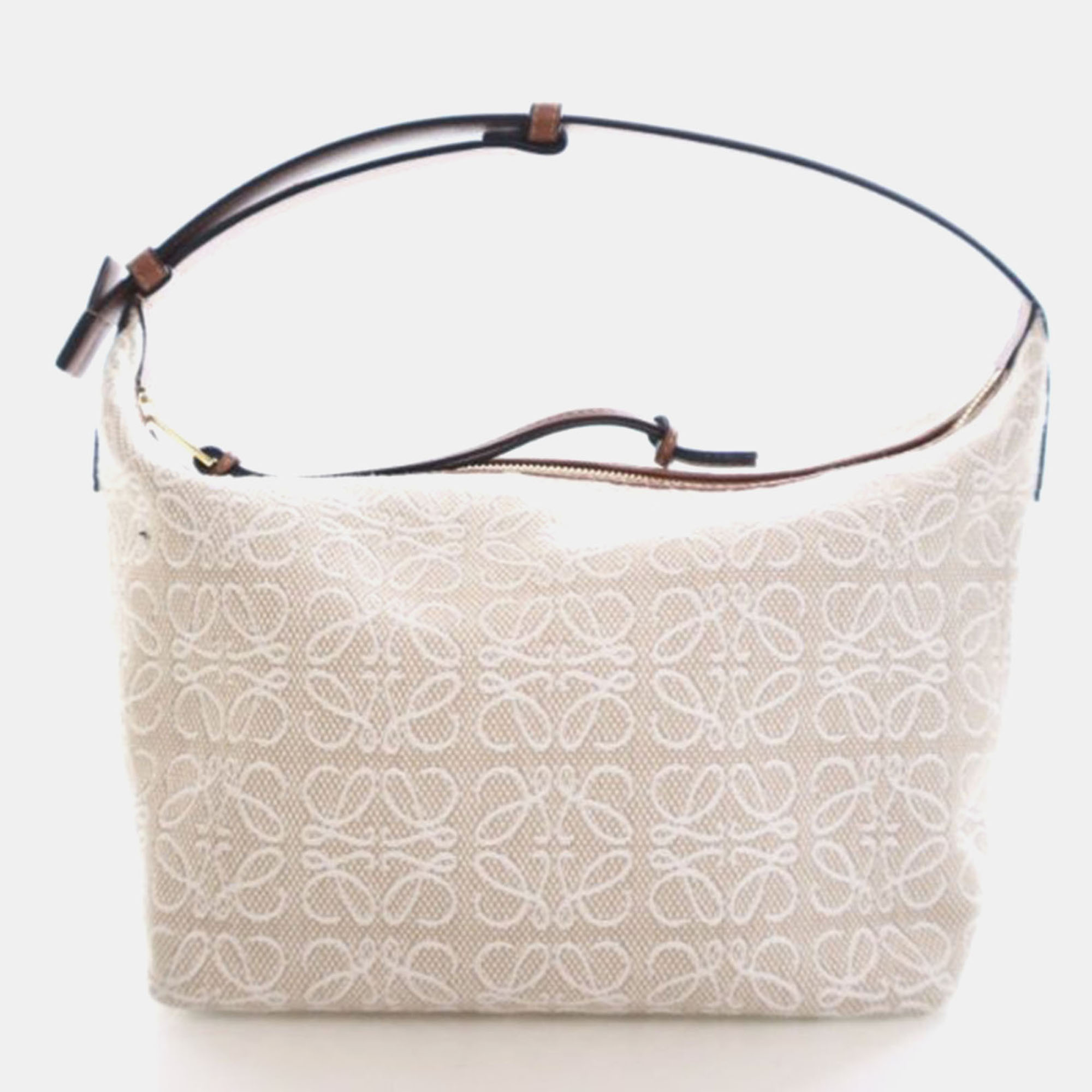 

Loewe Canvas Cubi Anagram Bag, Beige
