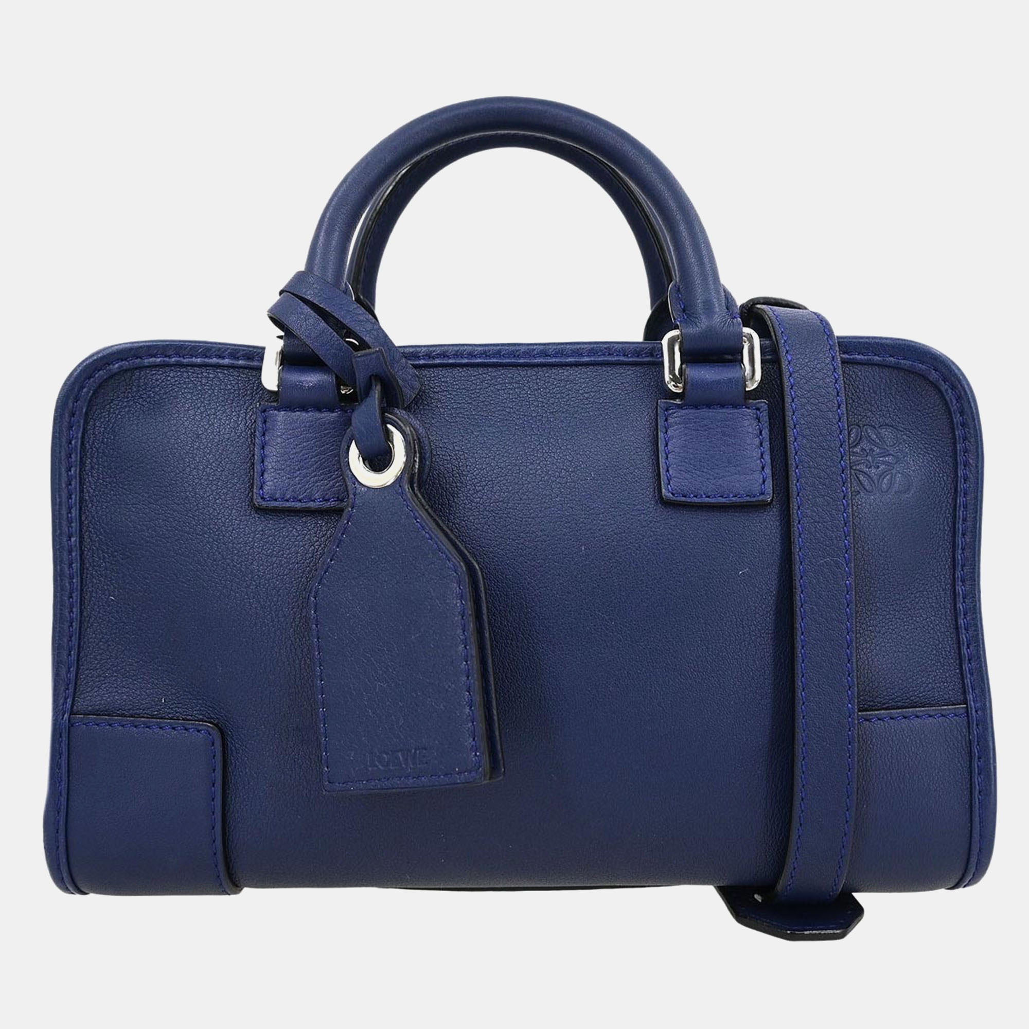 

Loewe Navy Amazona 23 Handbag, Red