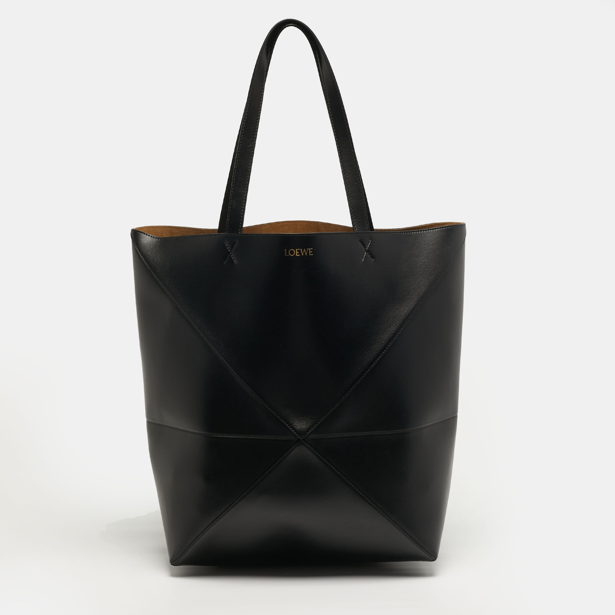 

Loewe Puzzle Fold Black Leather Tote