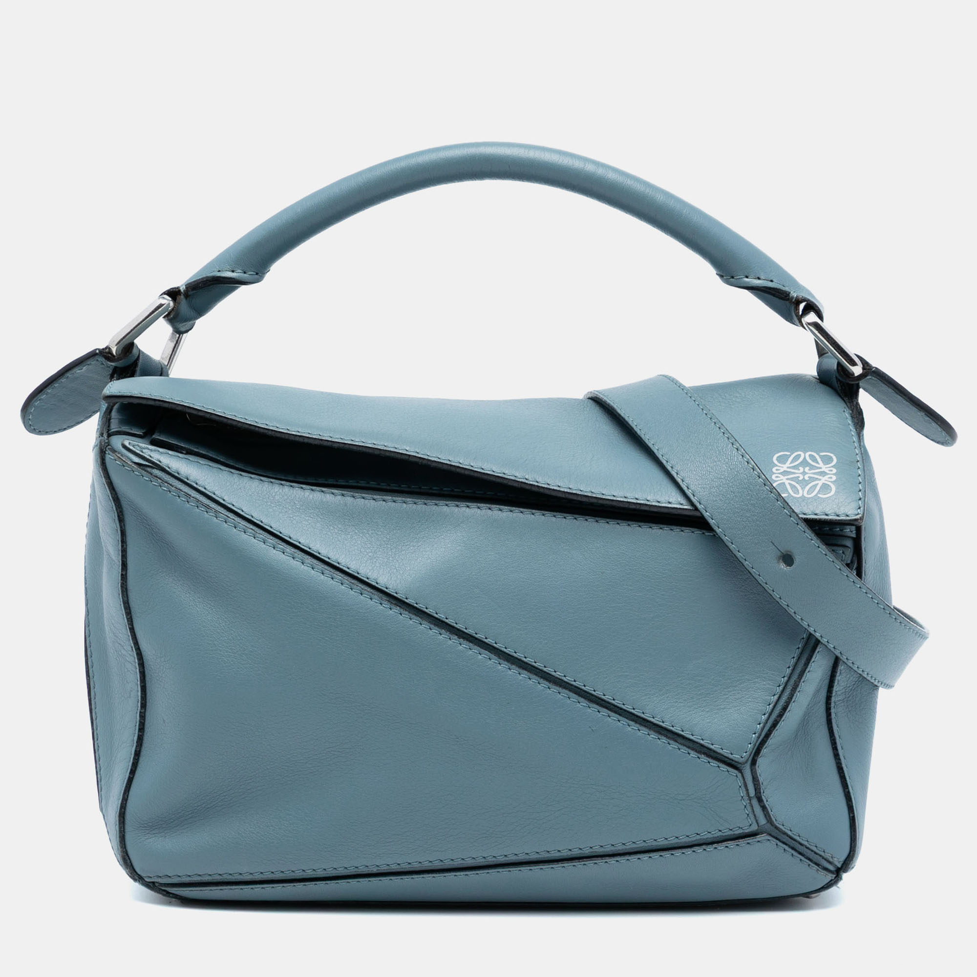 

Loewe Blue Small Calfskin Puzzle Satchel