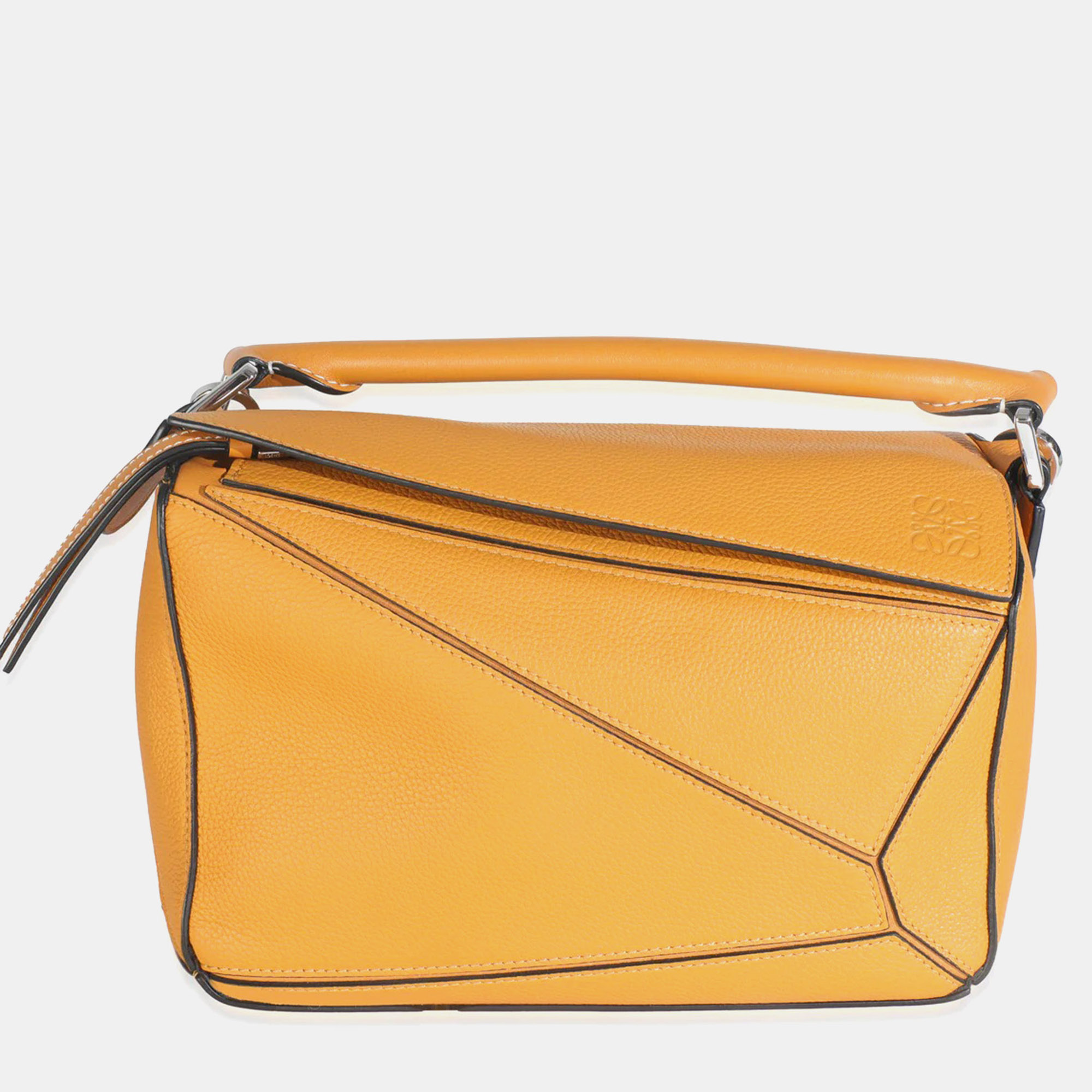 

Loewe Yellow Grained Calfskin Small Puzzle Bag