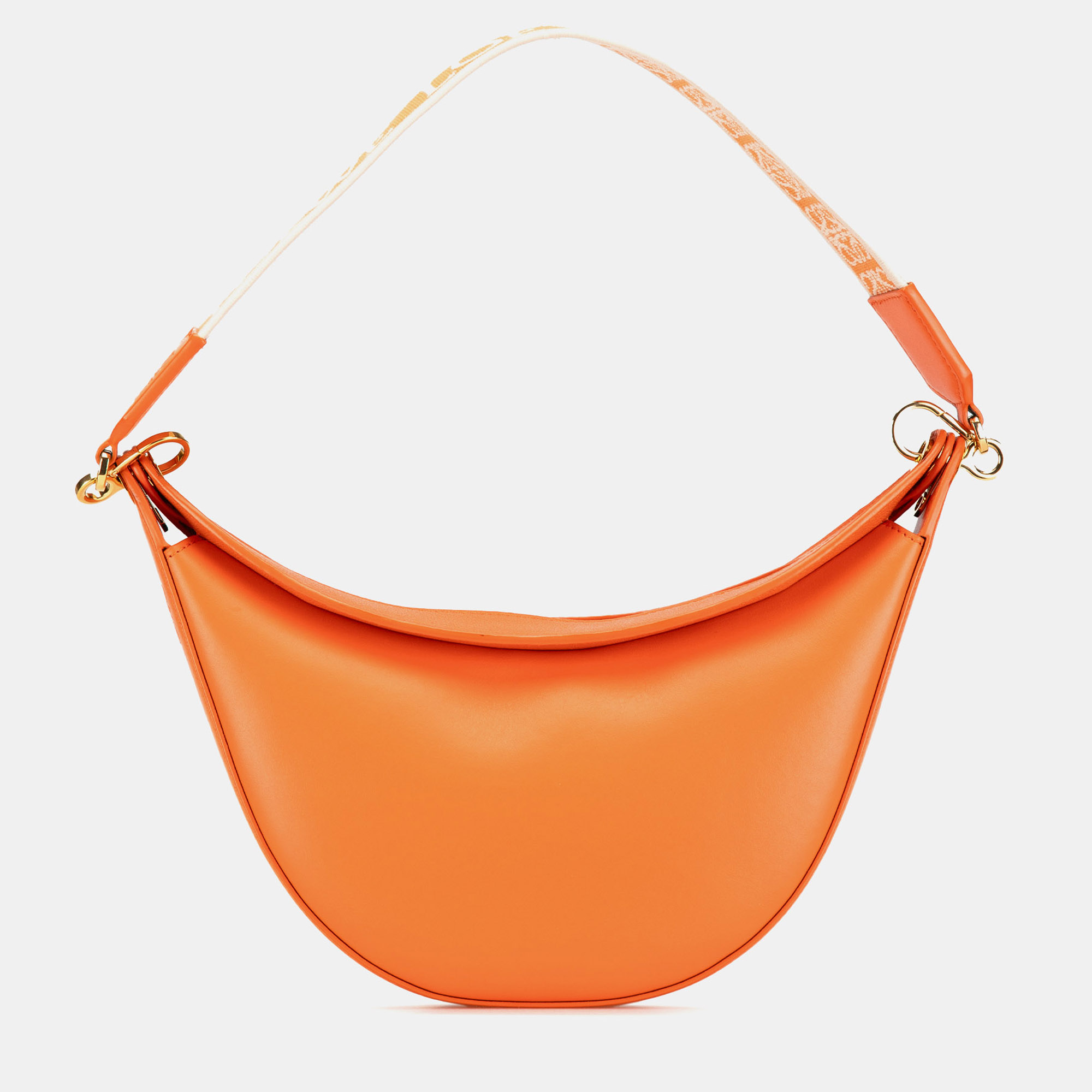 

Loewe Orange Small Leather Luna Hobo