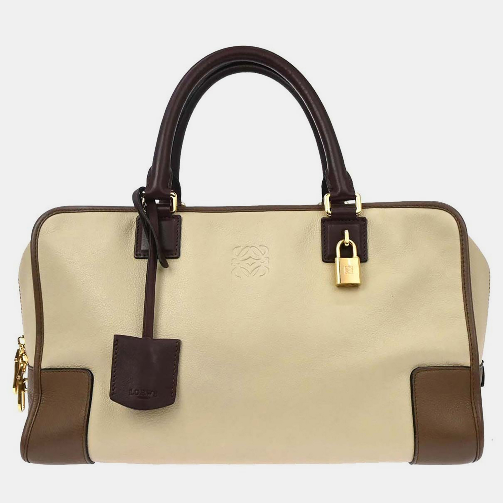

Loewe Off-white Amazona 36 Handbag, Cream