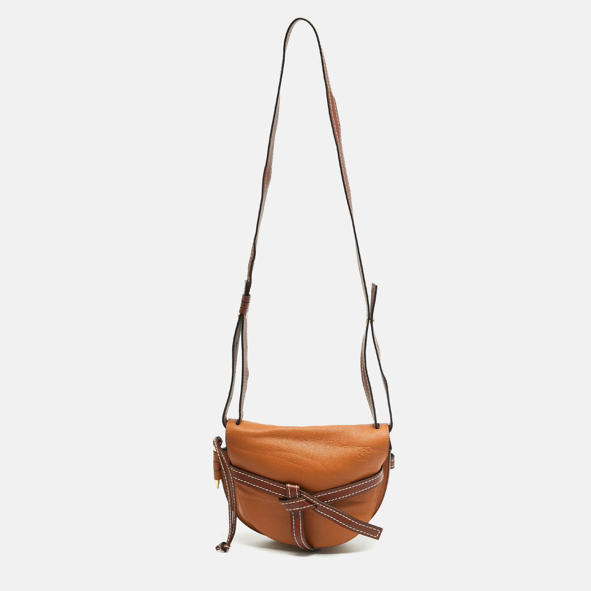 

Loewe Gate Brown Leather Shoulder Bag