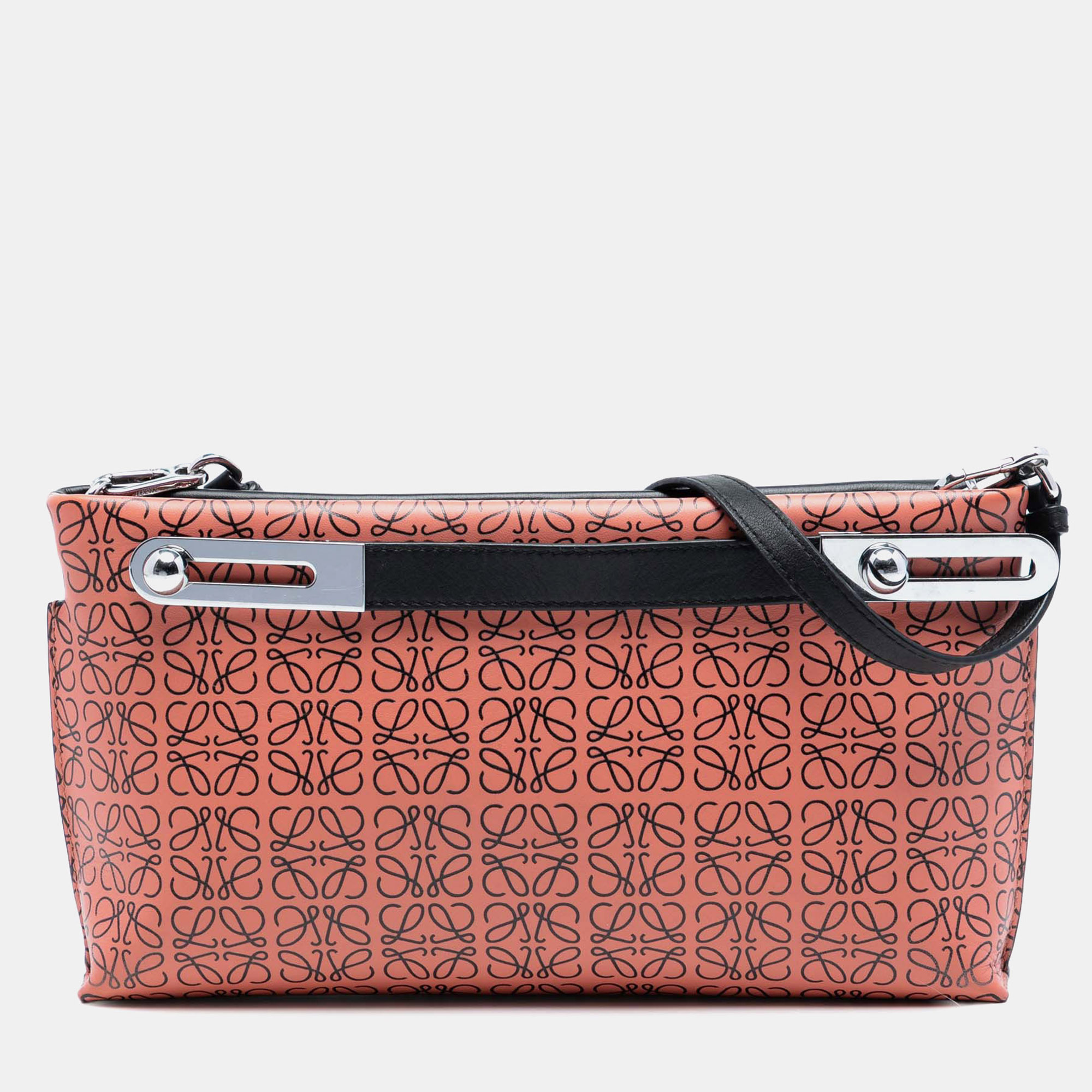 

Loewe Orange Small Repeat Anagram Leather Missy Satchel