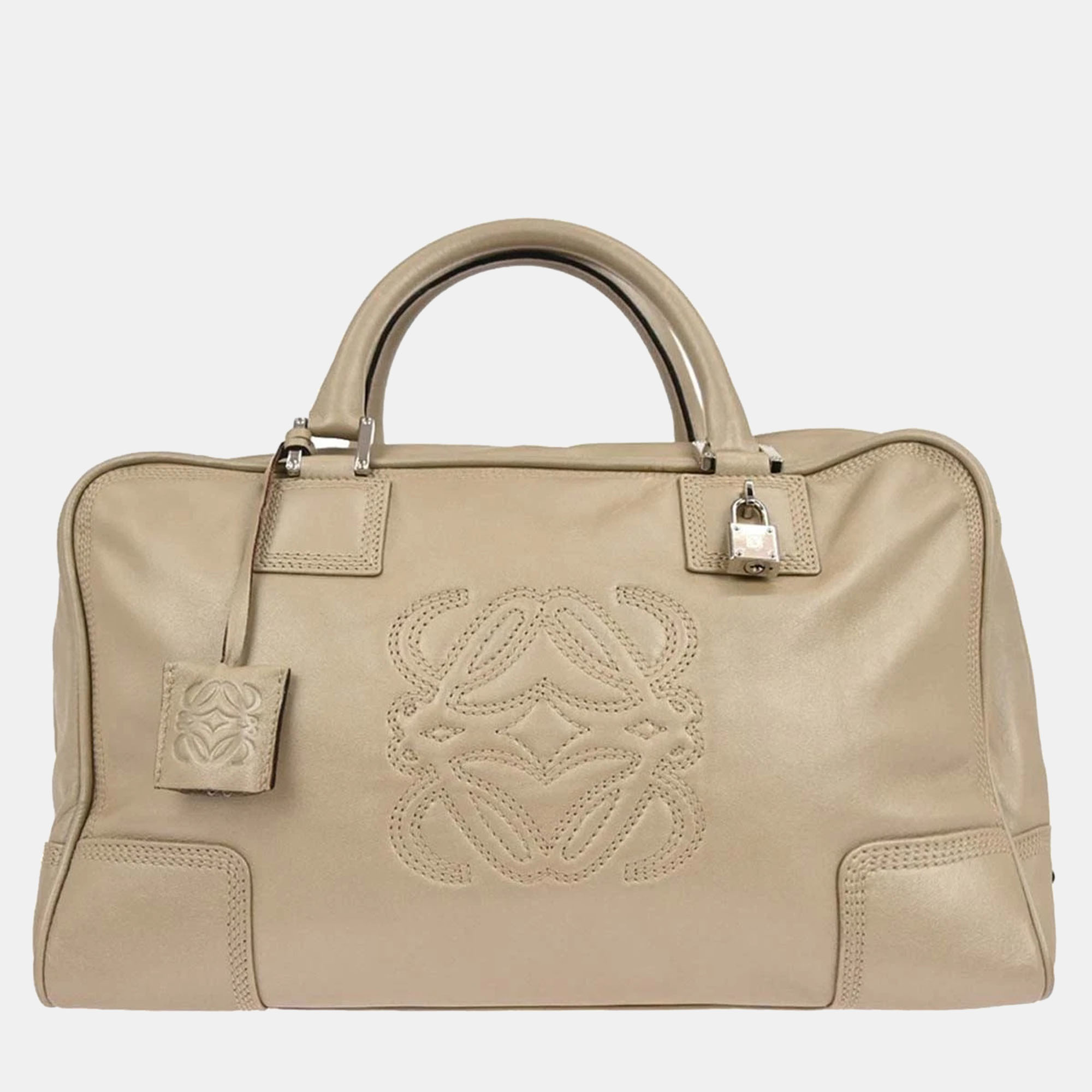 

Loewe White Leather Amazona 36 Handbag