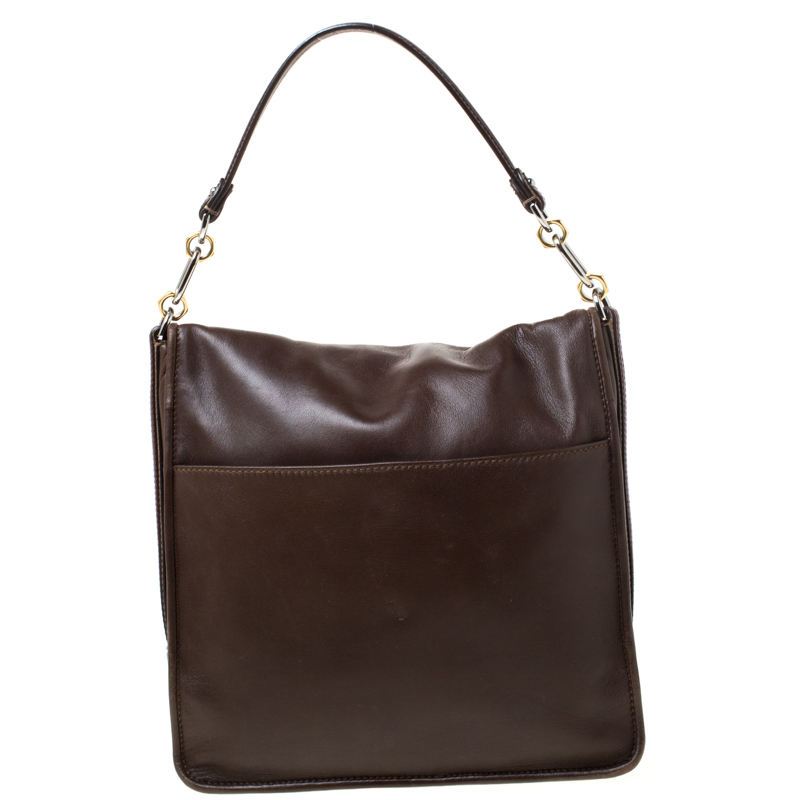 Pre-owned Loewe Brown Leather Shoulder Bag