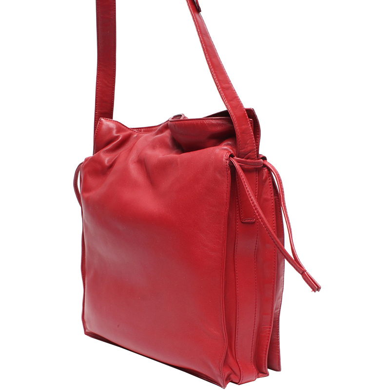 

Loewe Red Leather Shoulder Bag