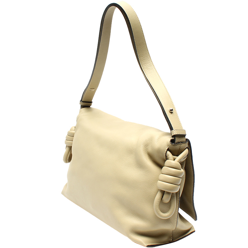 

Loewe White Leather Flamenco Shoulder Bag