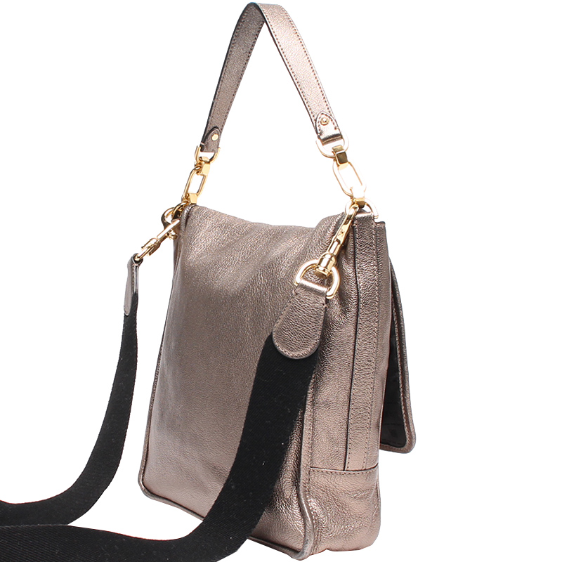 

Loewe Silver Leather Shoulder Bag