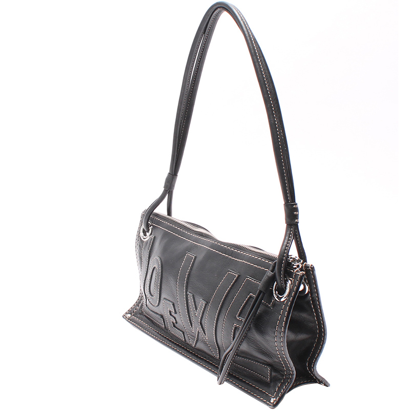 

Loewe Black Leather Shoulder Bag