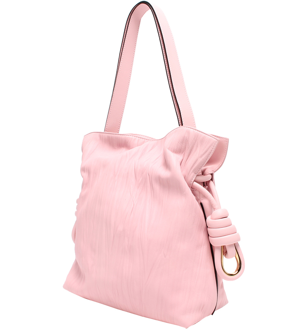 

Loewe Pink Leather Flamenco Knot Shoulder Bag