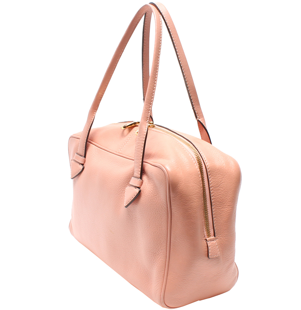 

Loewe Pink Leather Heritage Satchel